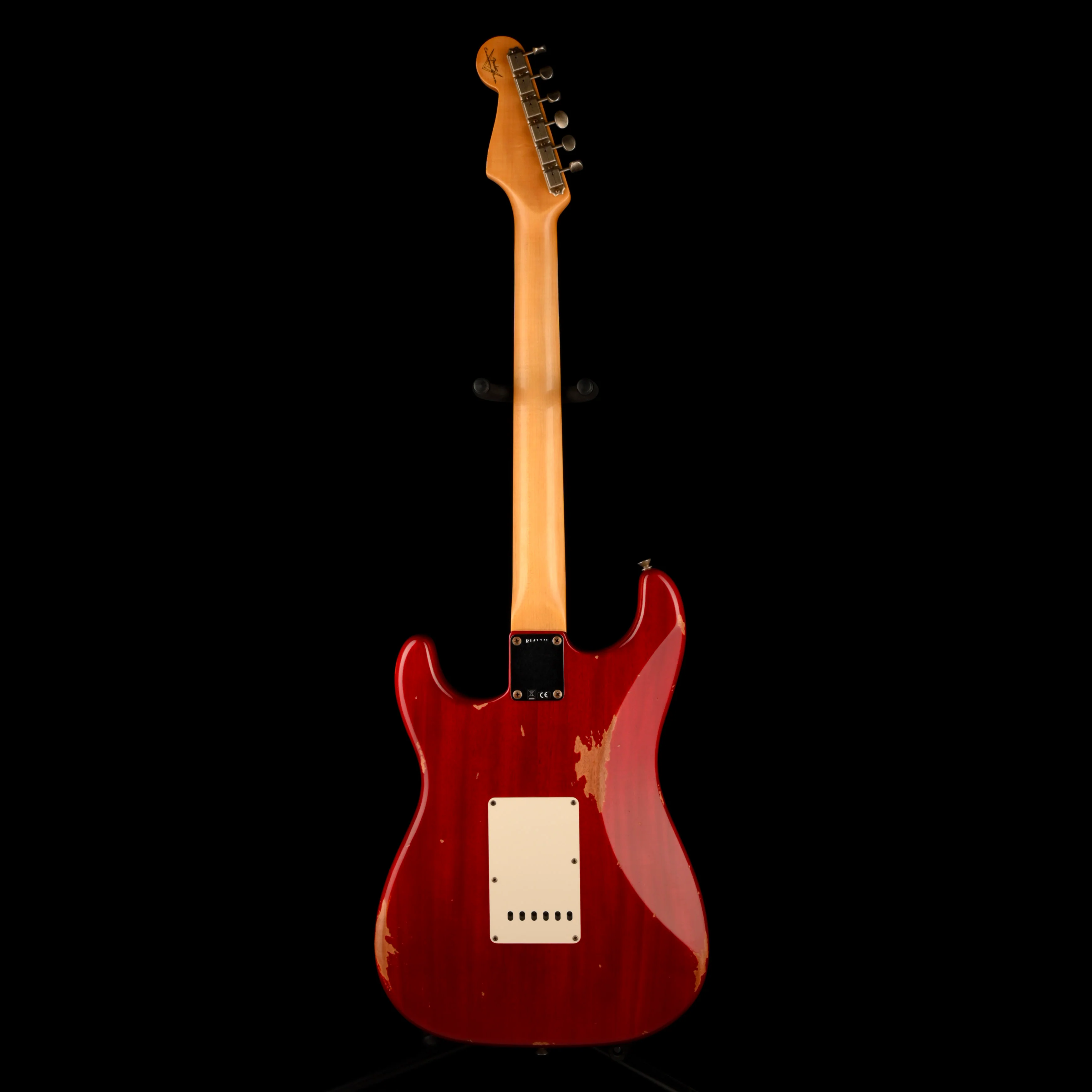 Fender Custom Shop 1963 Stratocaster Mahogany Body Relic Crimson Red Transparent - Image 10