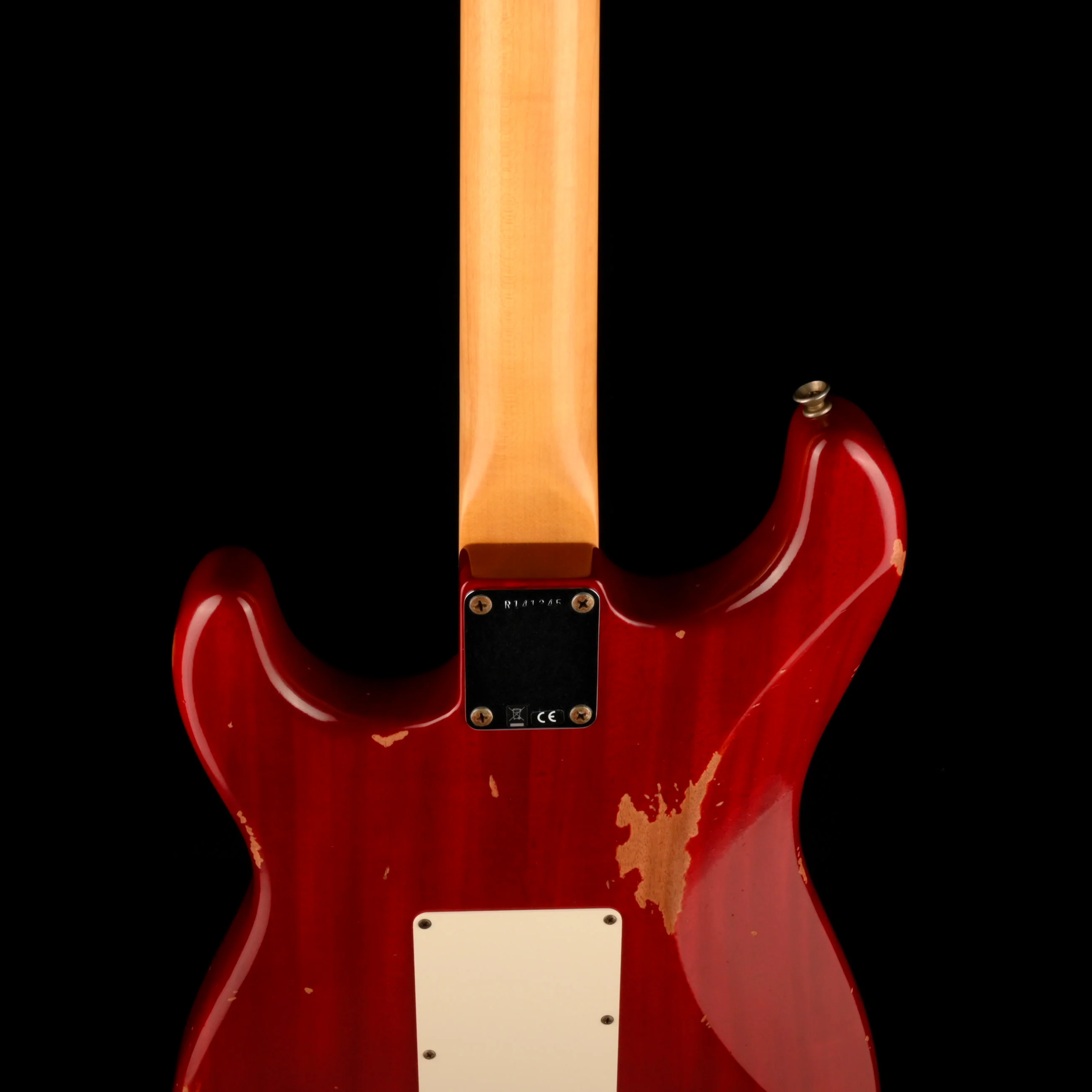 Fender Custom Shop 1963 Stratocaster Mahogany Body Relic Crimson Red Transparent - Image 11