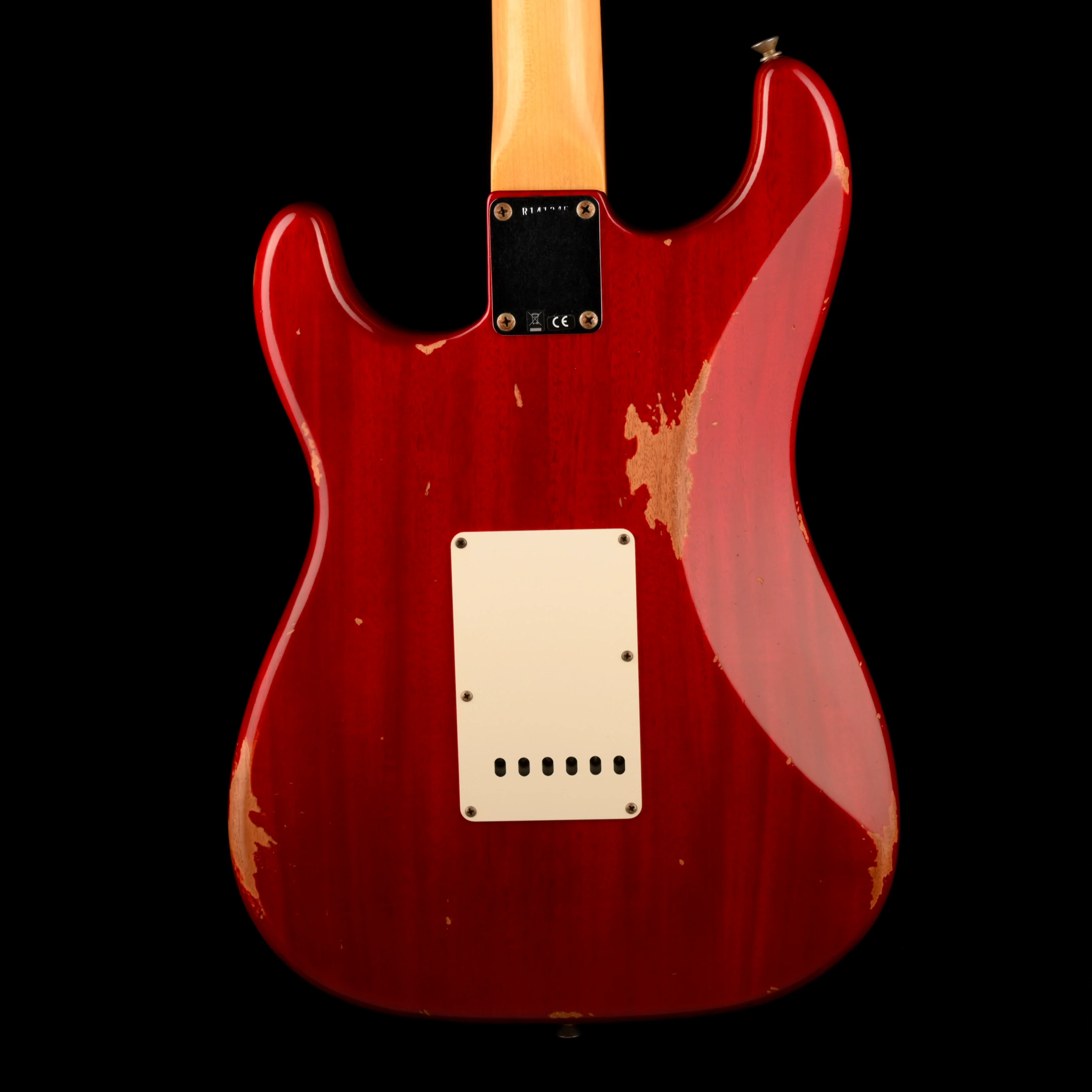 Fender Custom Shop 1963 Stratocaster Mahogany Body Relic Crimson Red Transparent - Image 9