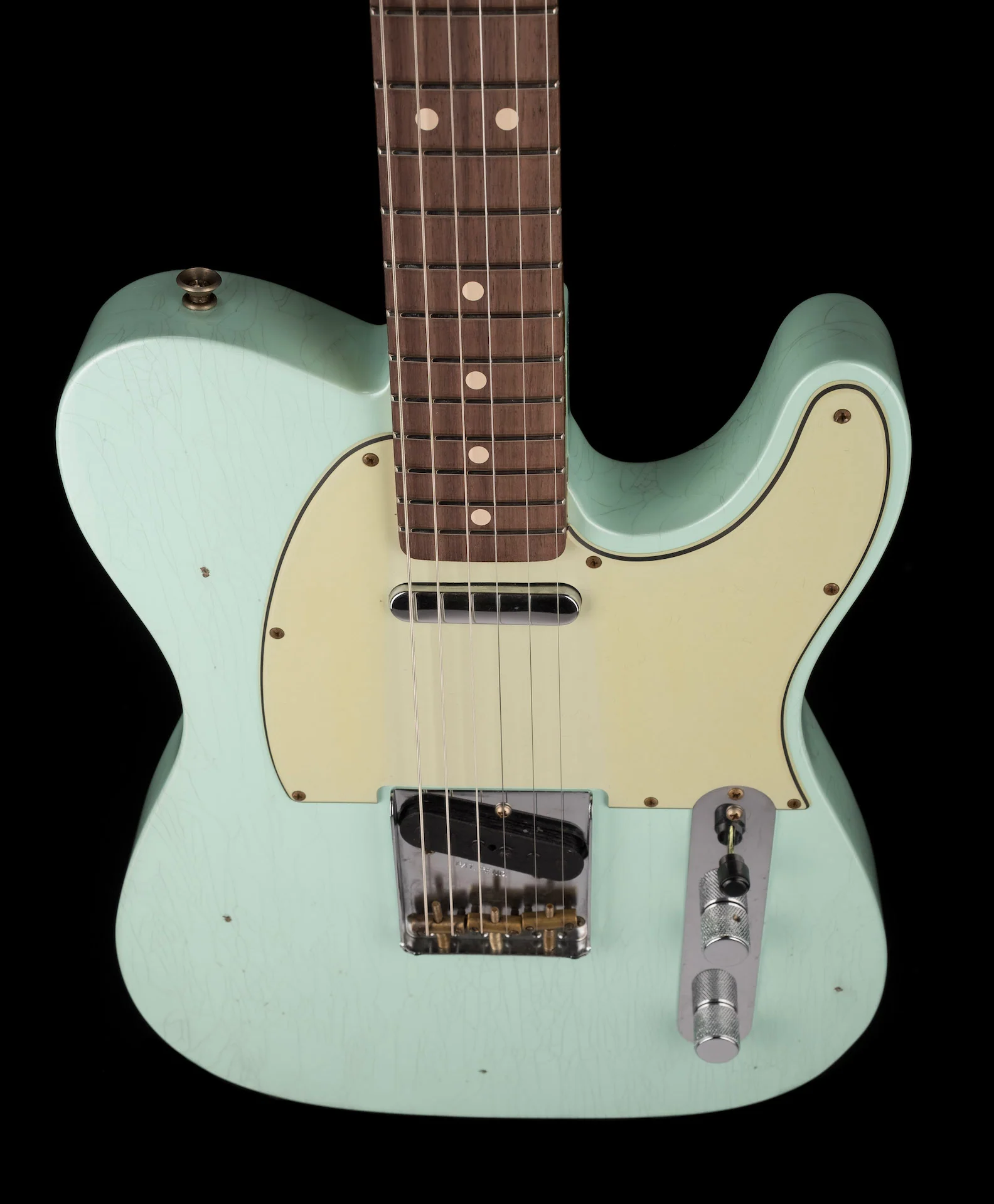 Fender Custom Shop 1963 Telecaster Journeyman Relic Surf Pearl - Image 4