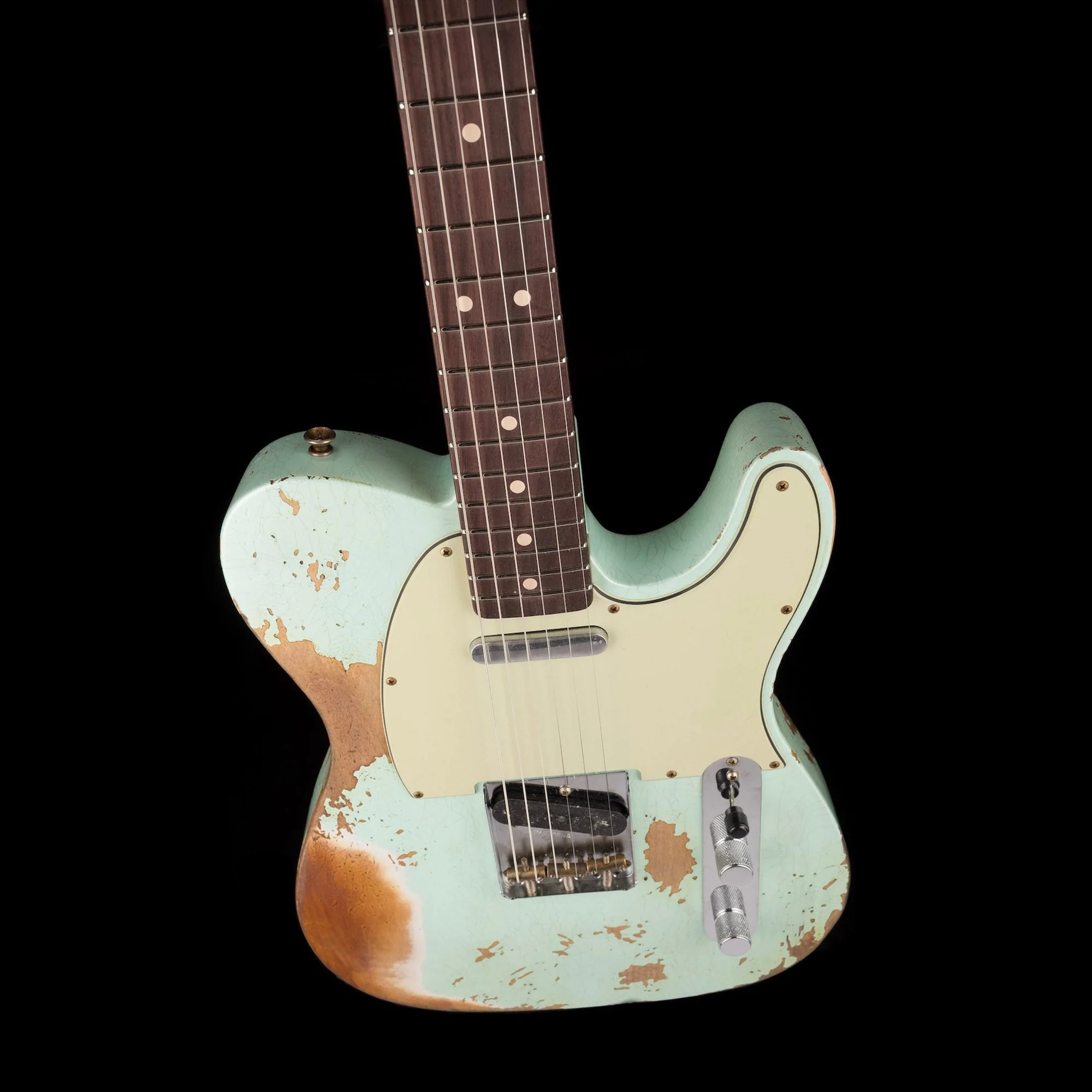 Fender Custom Shop 1963 Telecaster Super Heavy Relic Surf Pearl - Image 3
