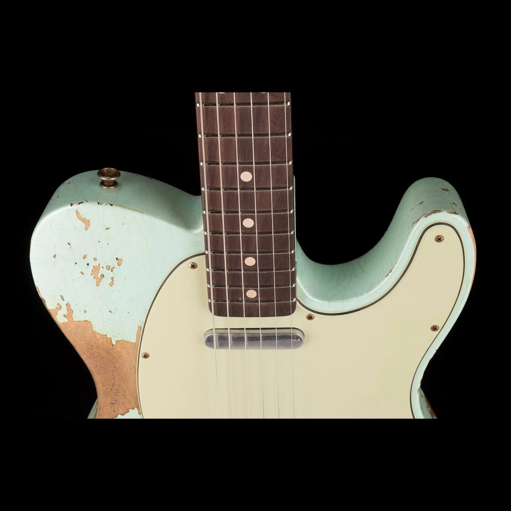 Fender Custom Shop 1963 Telecaster Super Heavy Relic Surf Pearl - Image 4