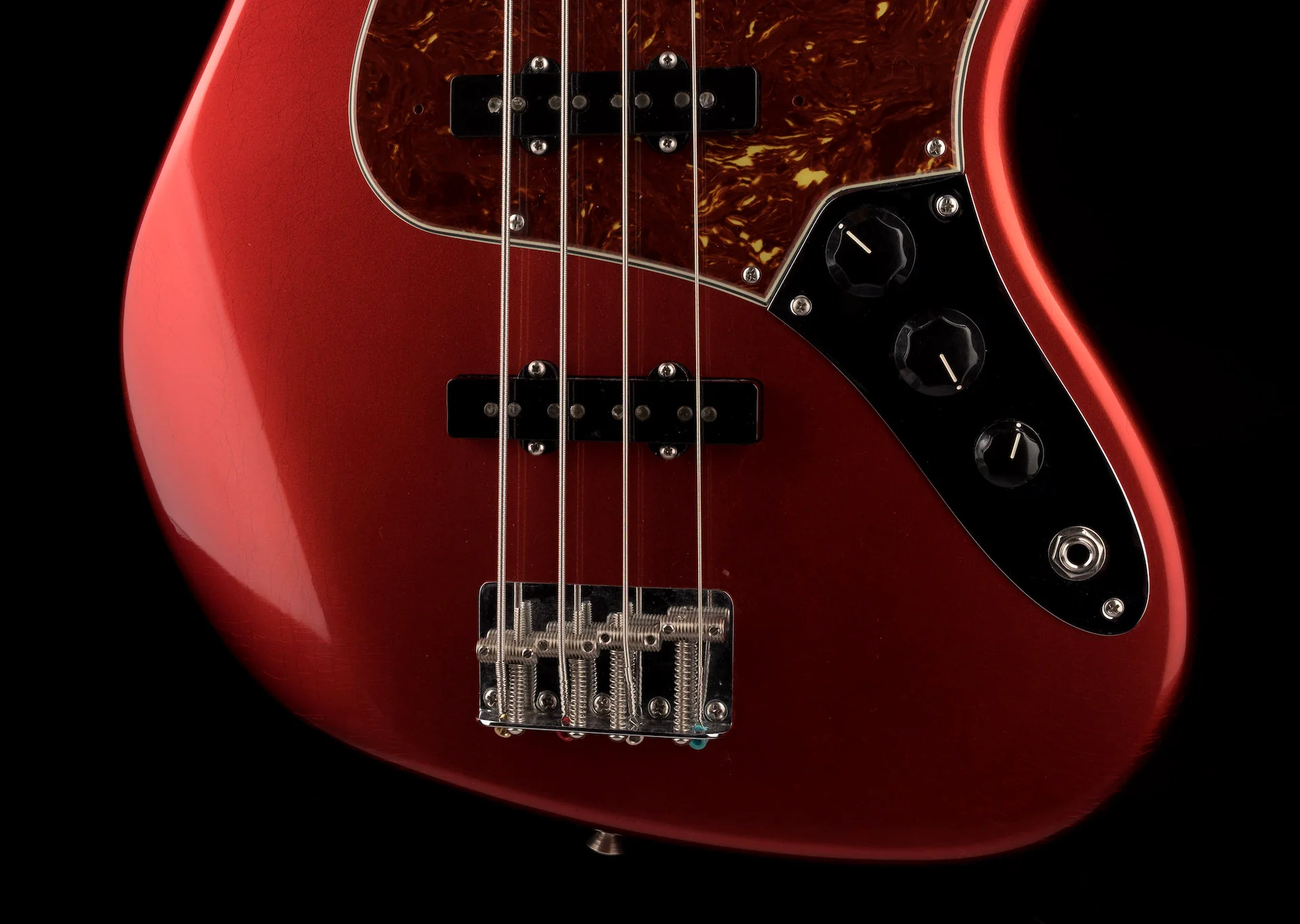 Fender Custom Shop 1964 Jazz Bass Closet Classic Candy Apple Red - Image 5