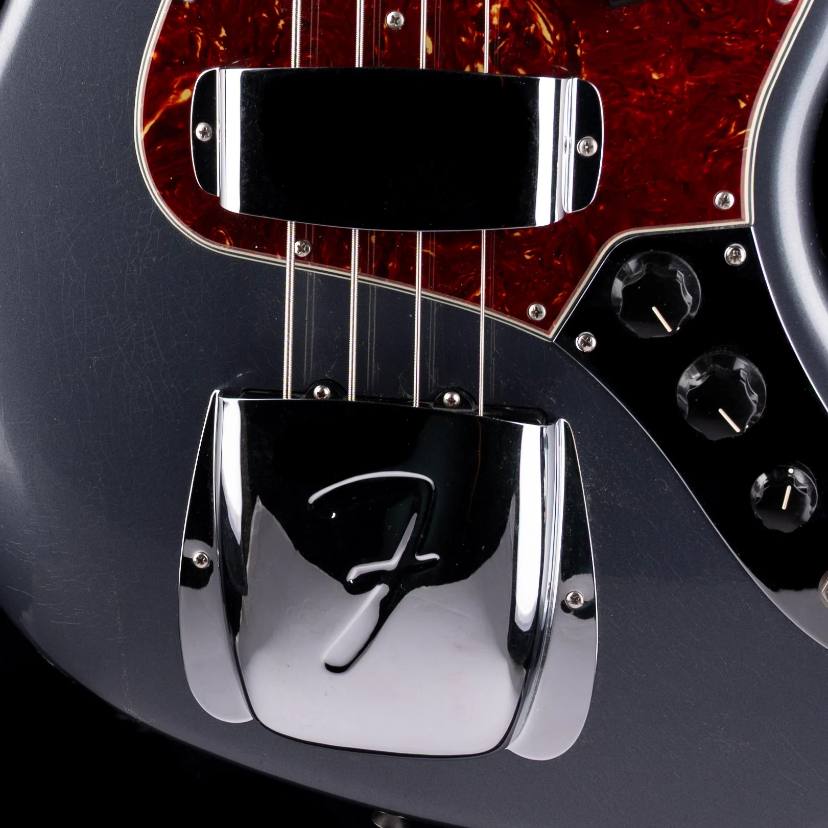 Fender Custom Shop 1964 Jazz Bass Closet Classic Charcoal Frost Metallic With Case - Image 4