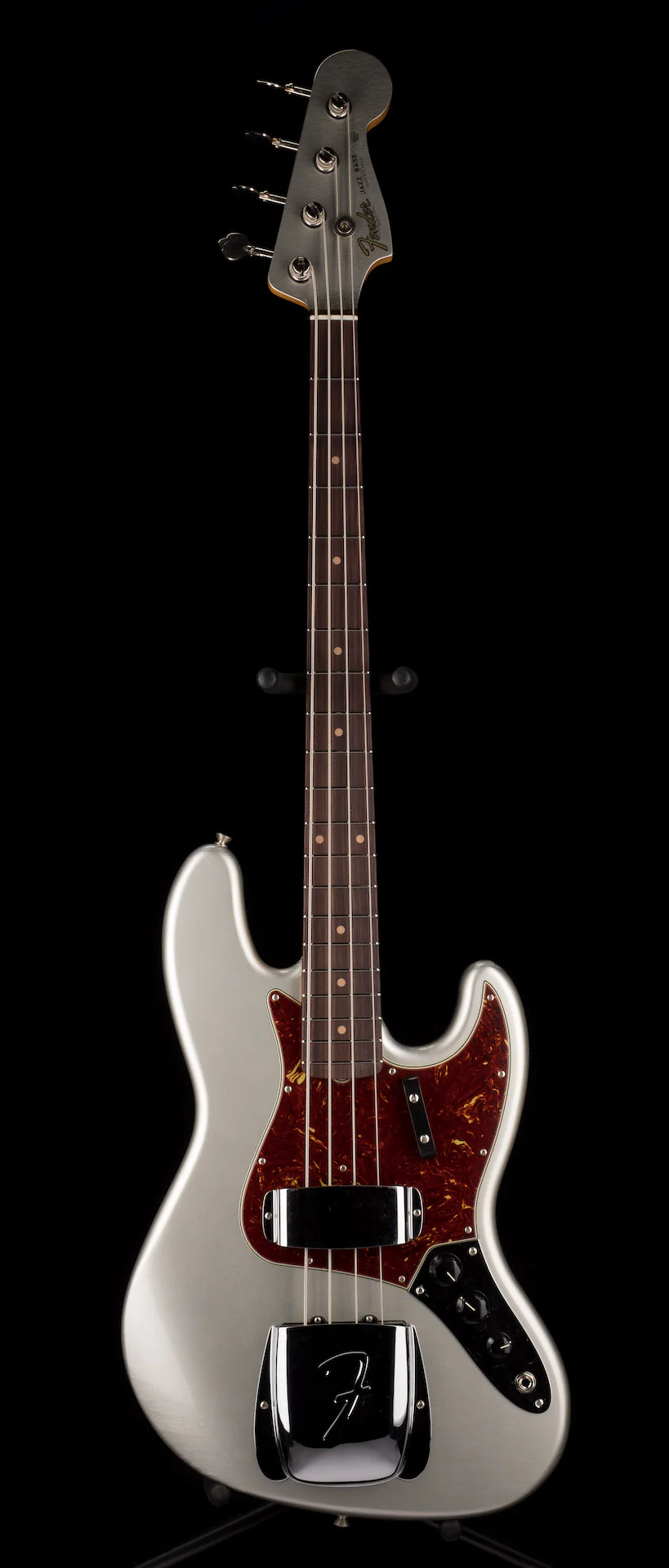 Fender Custom Shop 1964 Jazz Bass Closet Classic Inca Silver With Case - Image 2