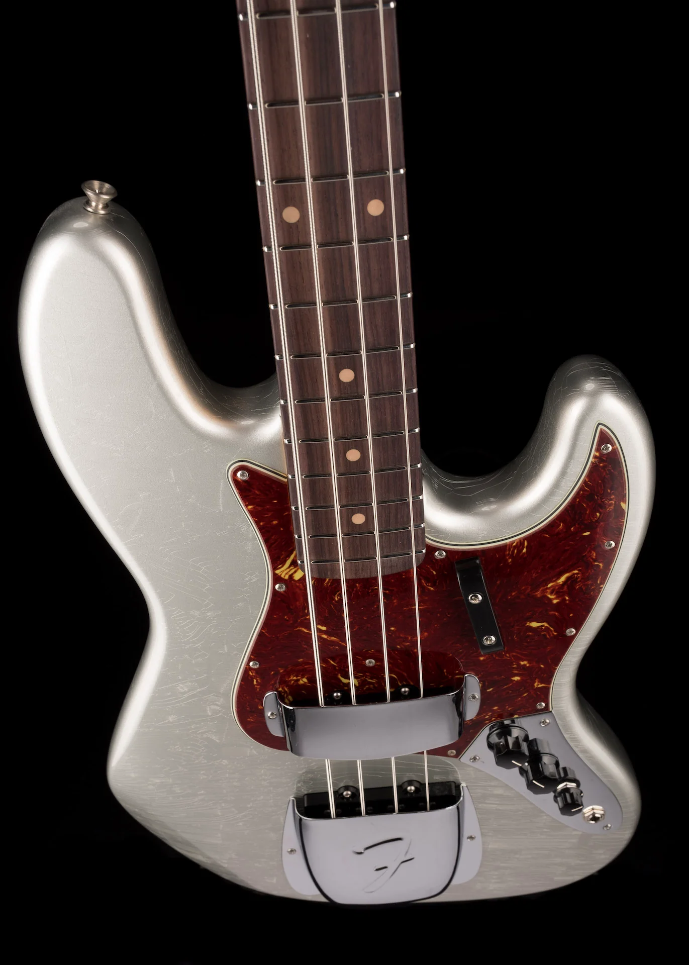 Fender Custom Shop 1964 Jazz Bass Closet Classic Inca Silver With Case - Image 4