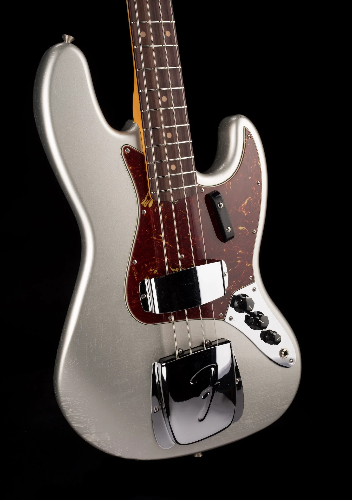 Fender Custom Shop 1964 Jazz Bass Closet Classic Inca Silver With Case - Image 9