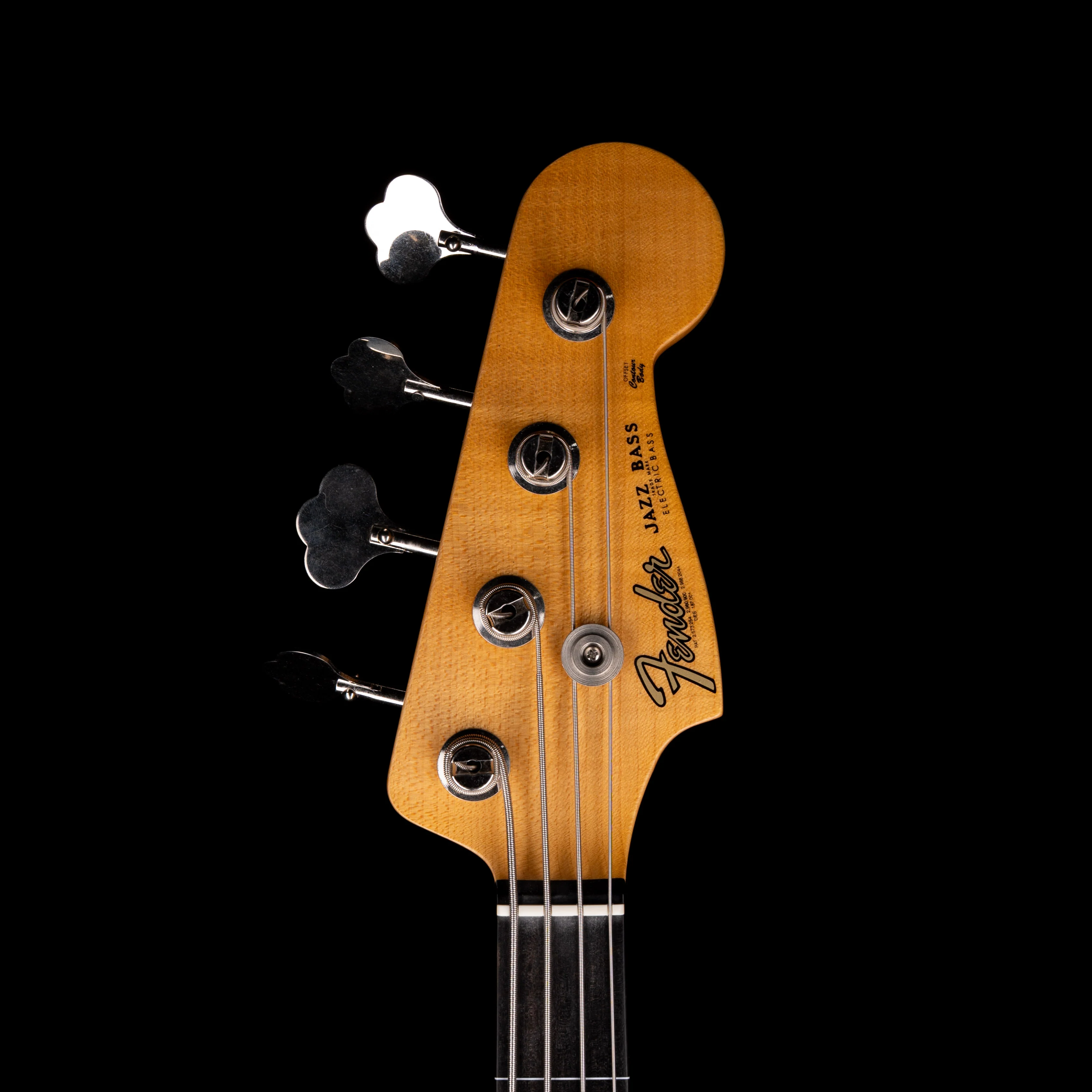 Fender Custom Shop 1964 Jazz Bass Fretless Closet Classic Ebony Transparent With Case - Image 12
