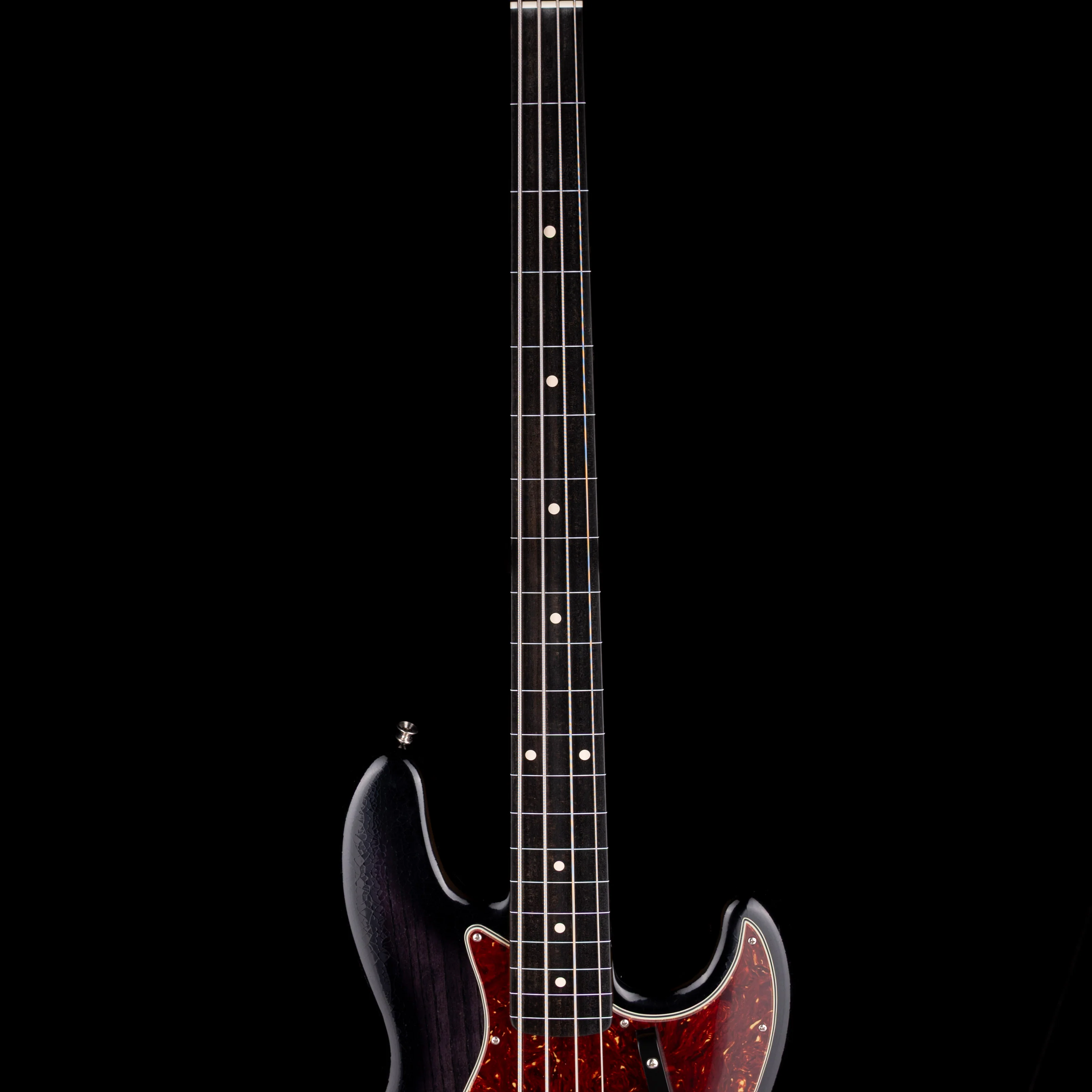 Fender Custom Shop 1964 Jazz Bass Fretless Closet Classic Ebony Transparent With Case - Image 7