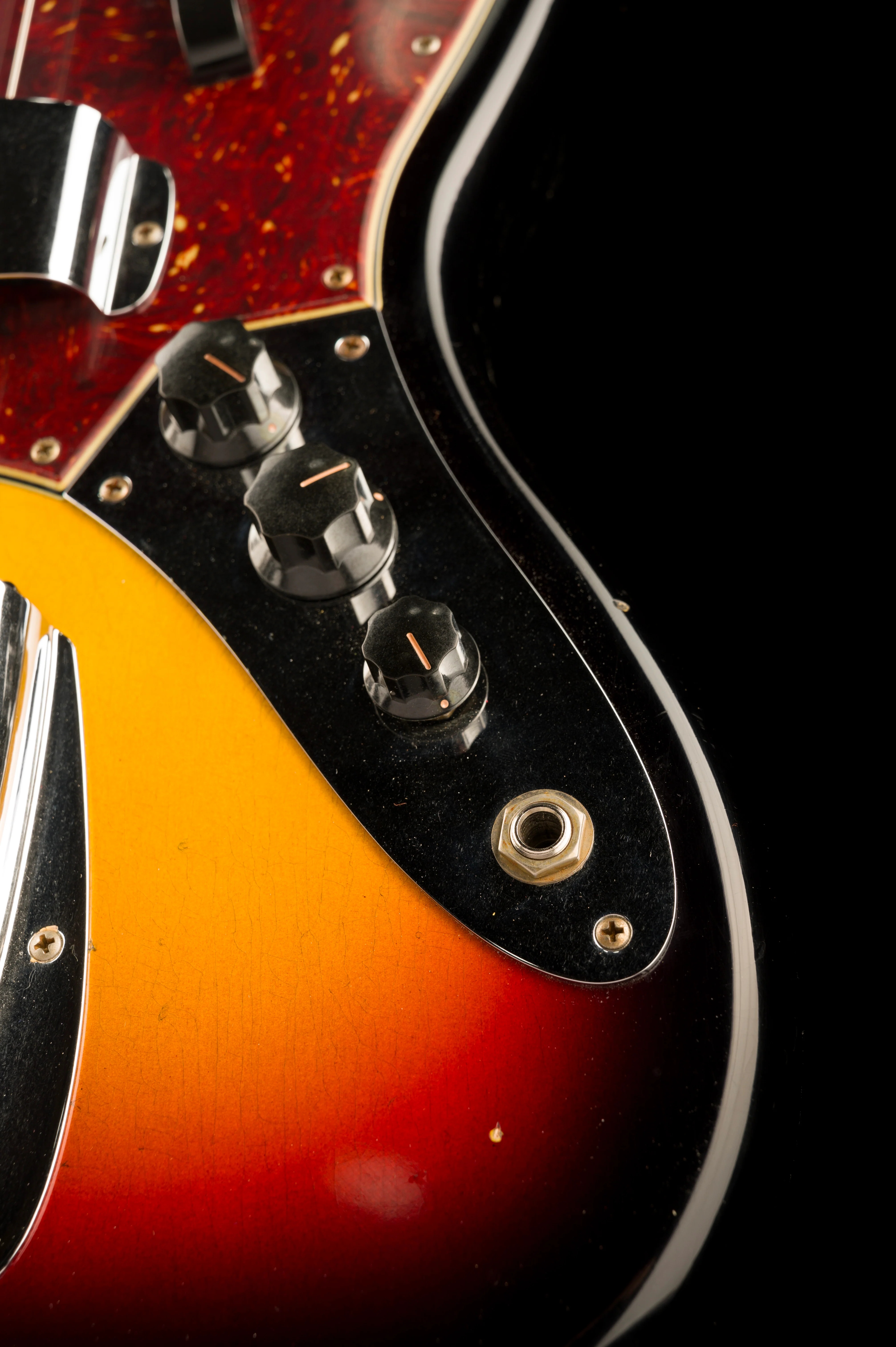 Fender Custom Shop 1964 Jazz Bass Fretless Journeyman Relic 3-Tone Sunburst with Case - Image 7