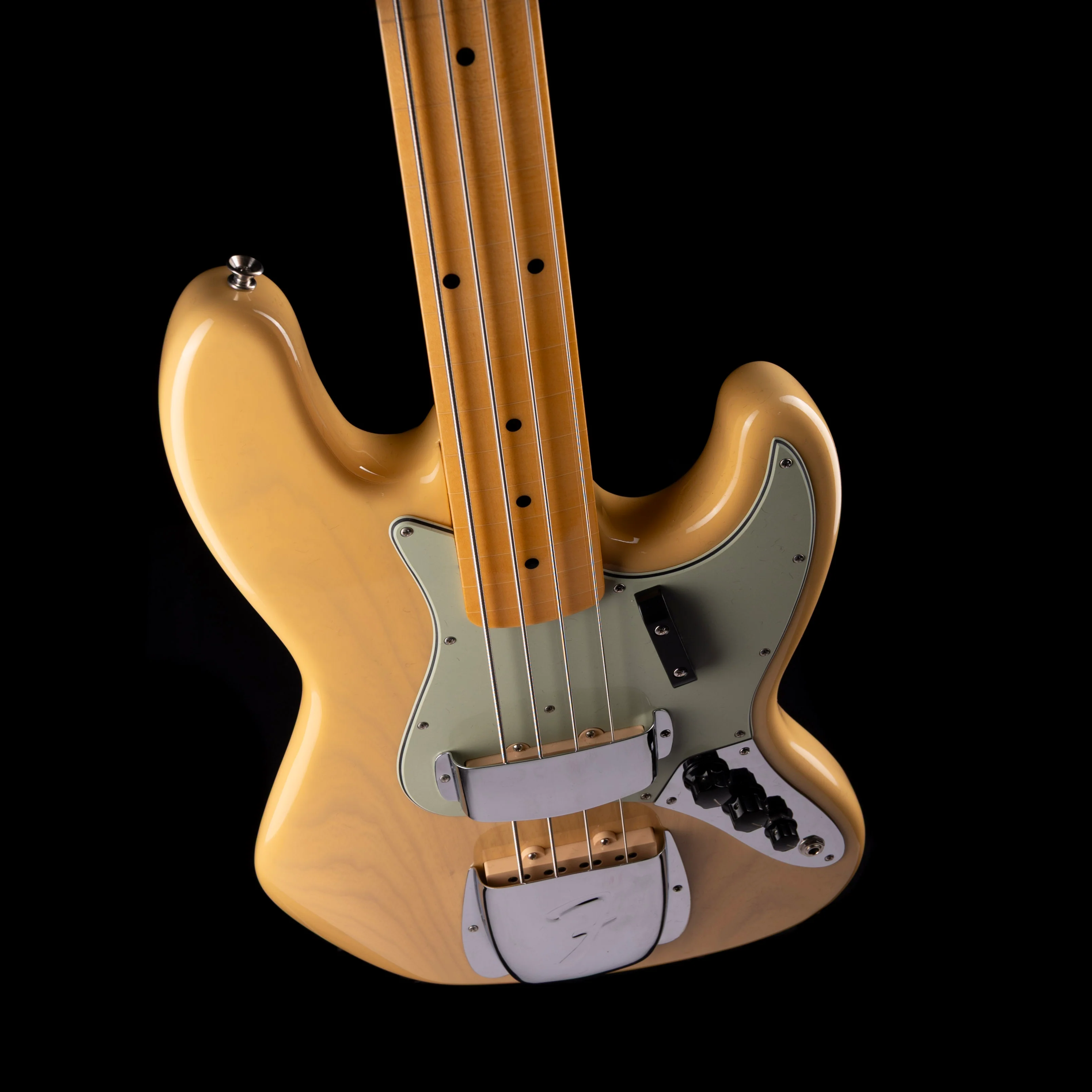 Fender Custom Shop 1964 Jazz Bass Fretless Time Capsule Natural Blonde - Image 4