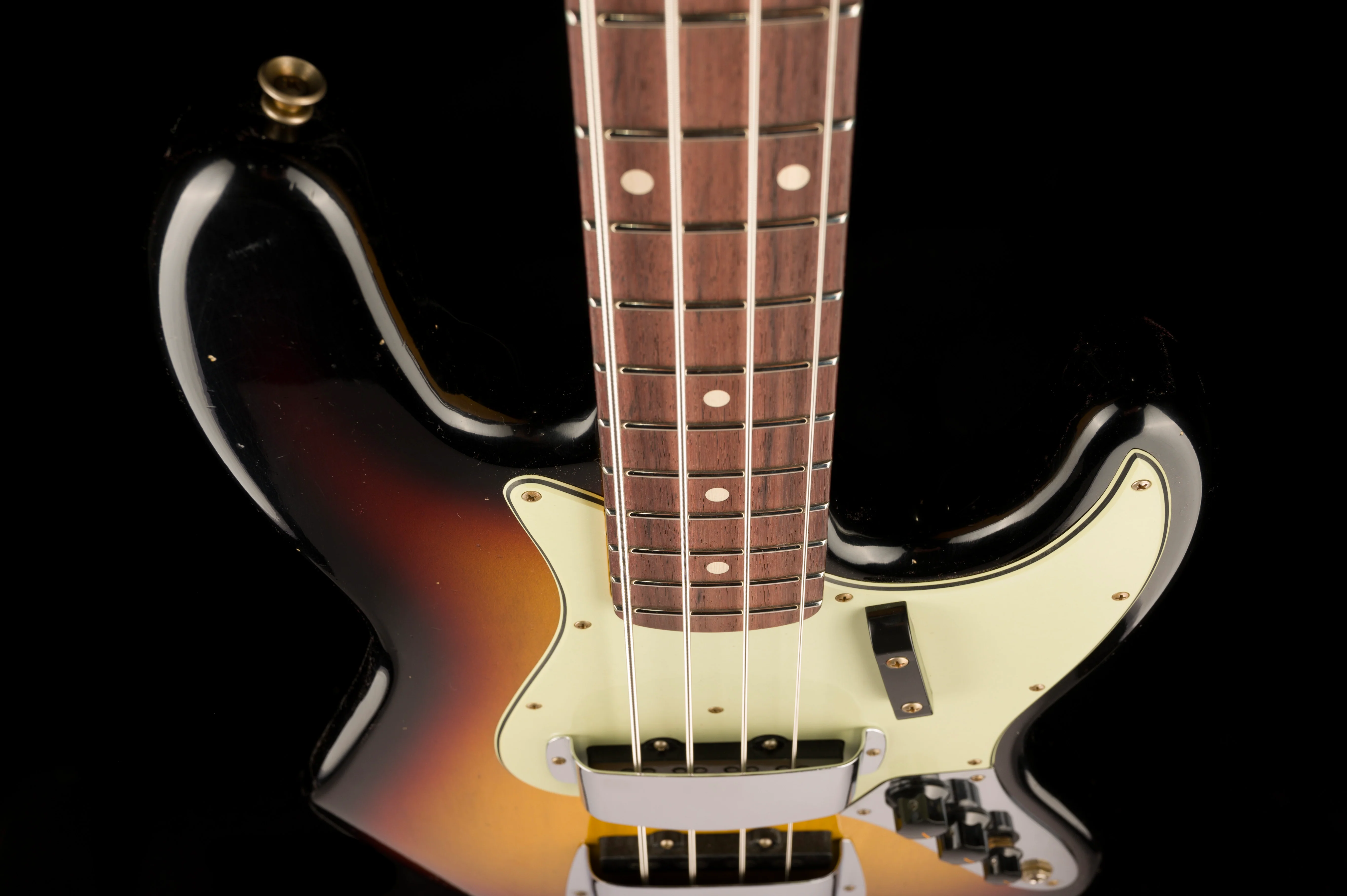 Fender Custom Shop 1964 Jazz Bass Journeyman Relic Super Faded Aged 3-Tone Sunburst - Image 7