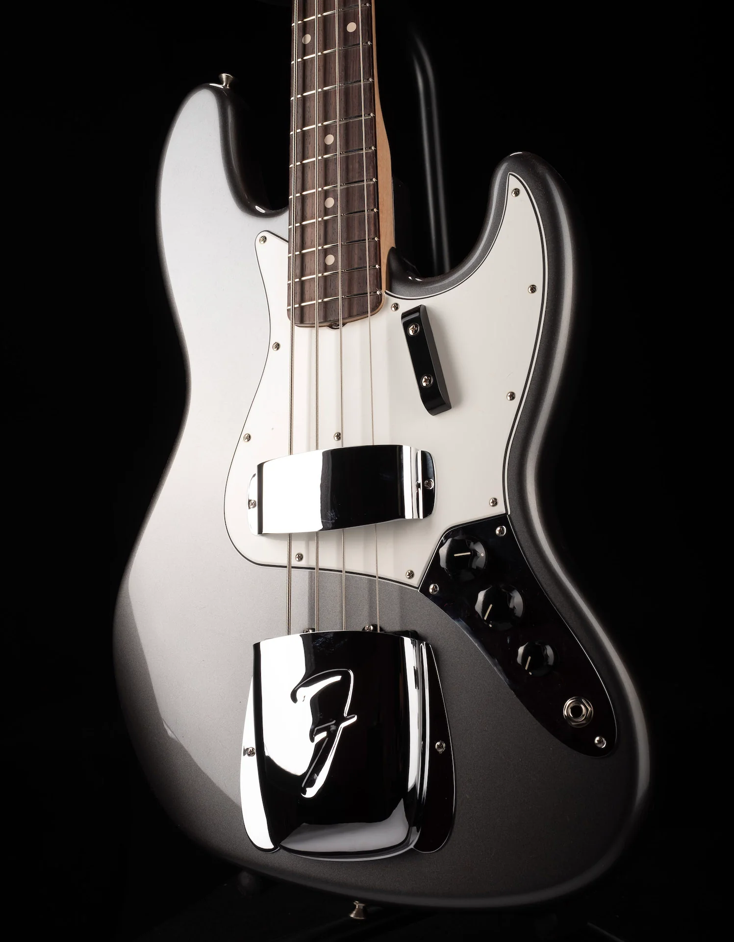 Fender Custom Shop 1964 Jazz Bass NOS Pewter With Matching Headstock - Image 3