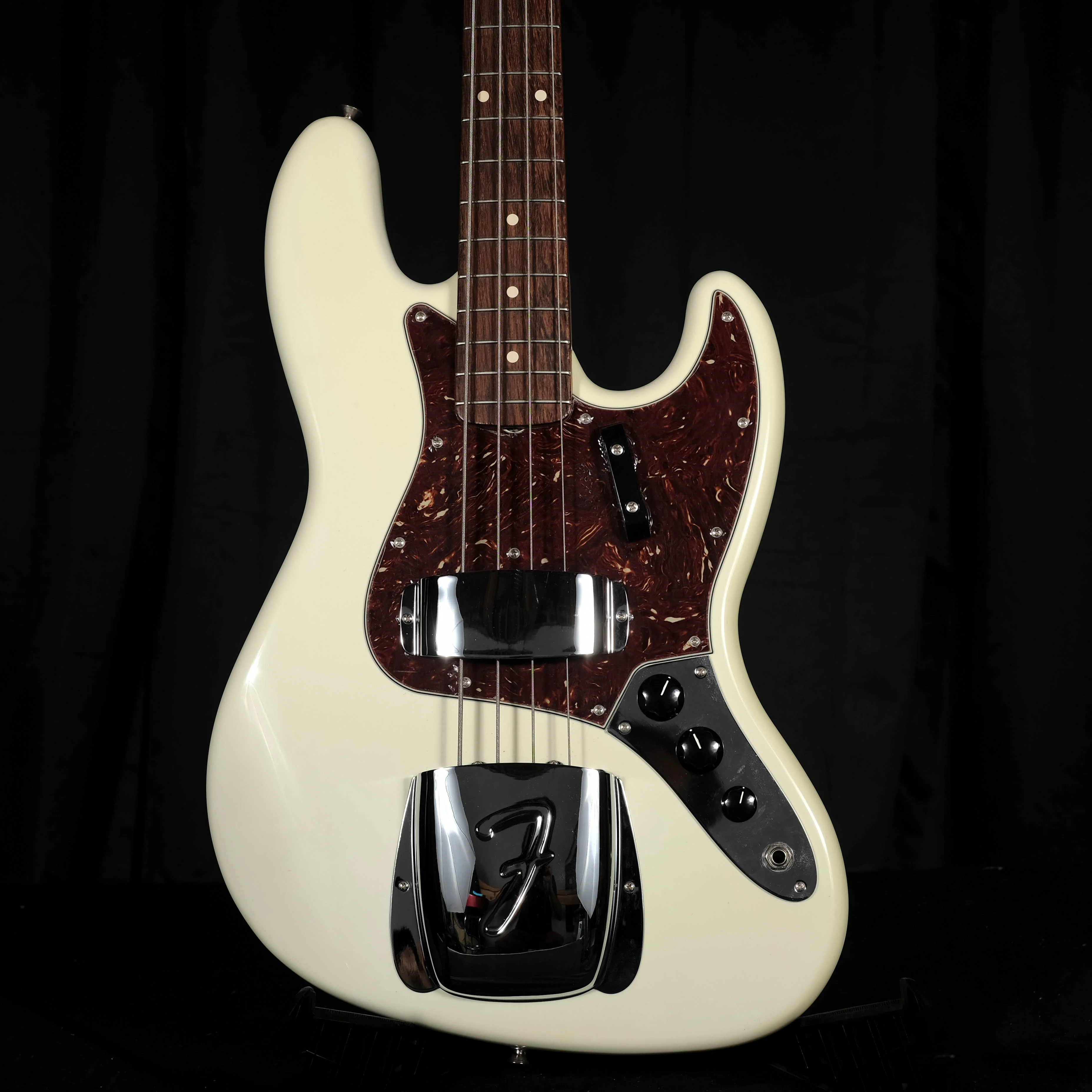 Fender Custom Shop '64 Jazz Bass NOS Rosewood Olympic White Matching Headstock