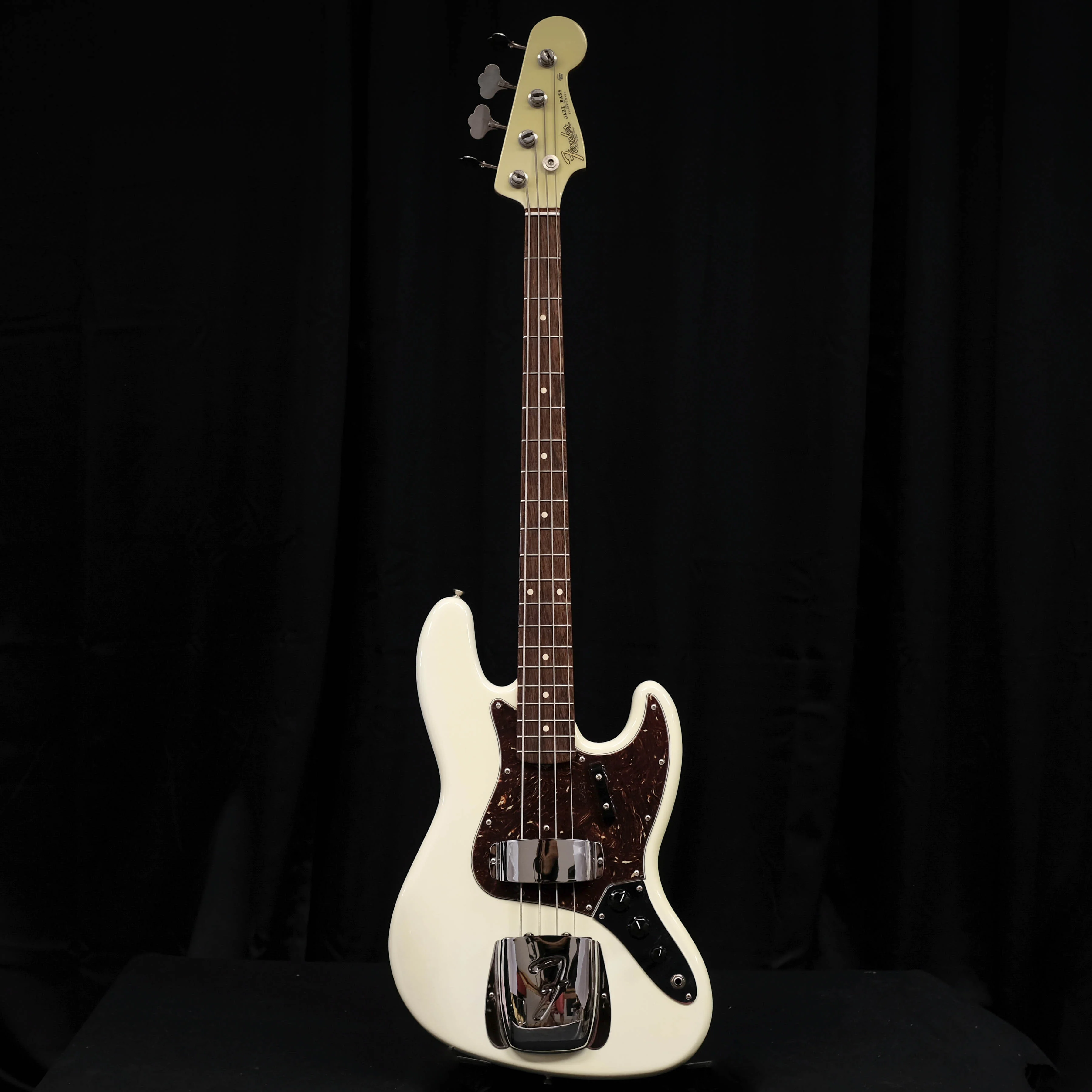 Fender Custom Shop '64 Jazz Bass NOS Rosewood Olympic White Matching Headstock - Image 2