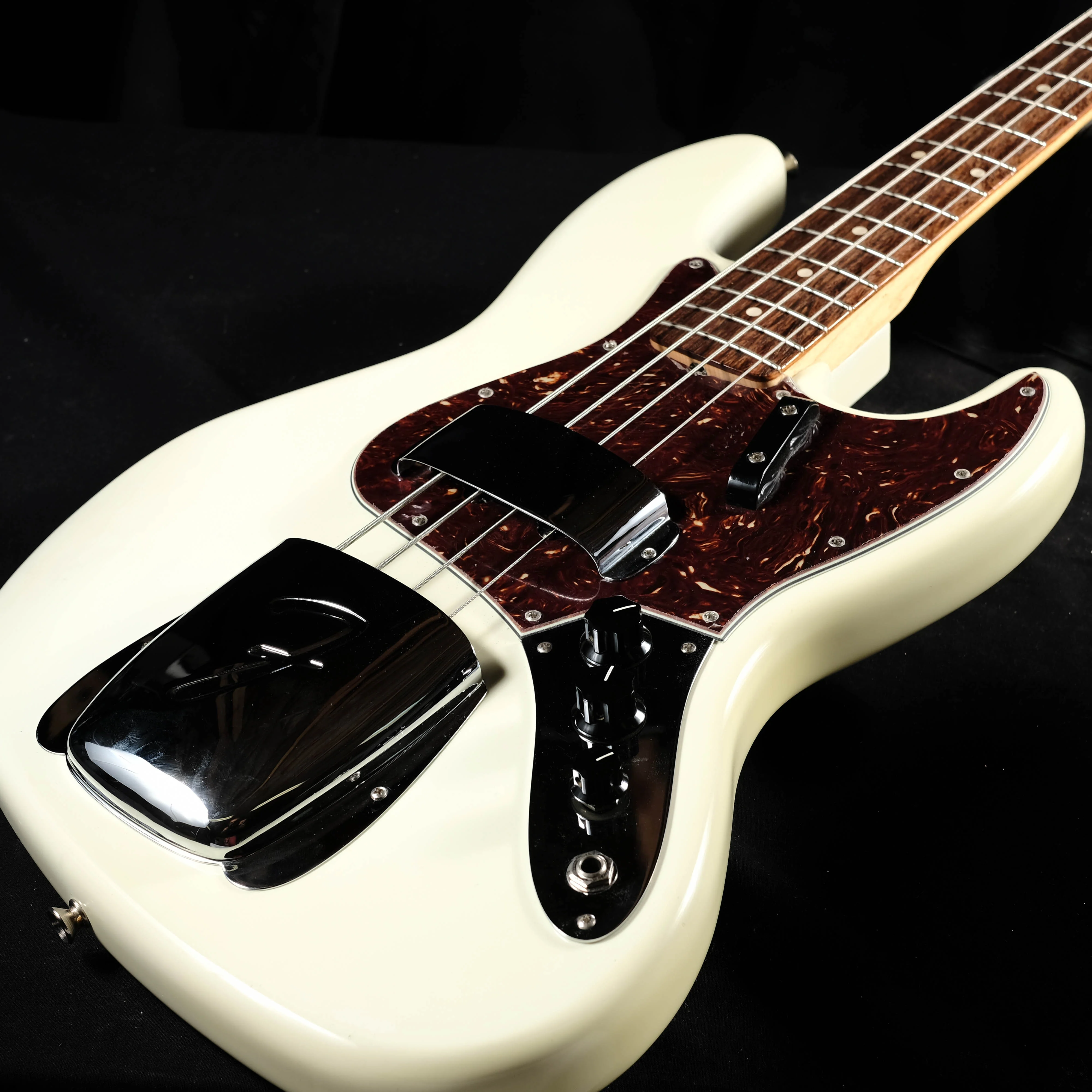 Fender Custom Shop '64 Jazz Bass NOS Rosewood Olympic White Matching Headstock - Image 5