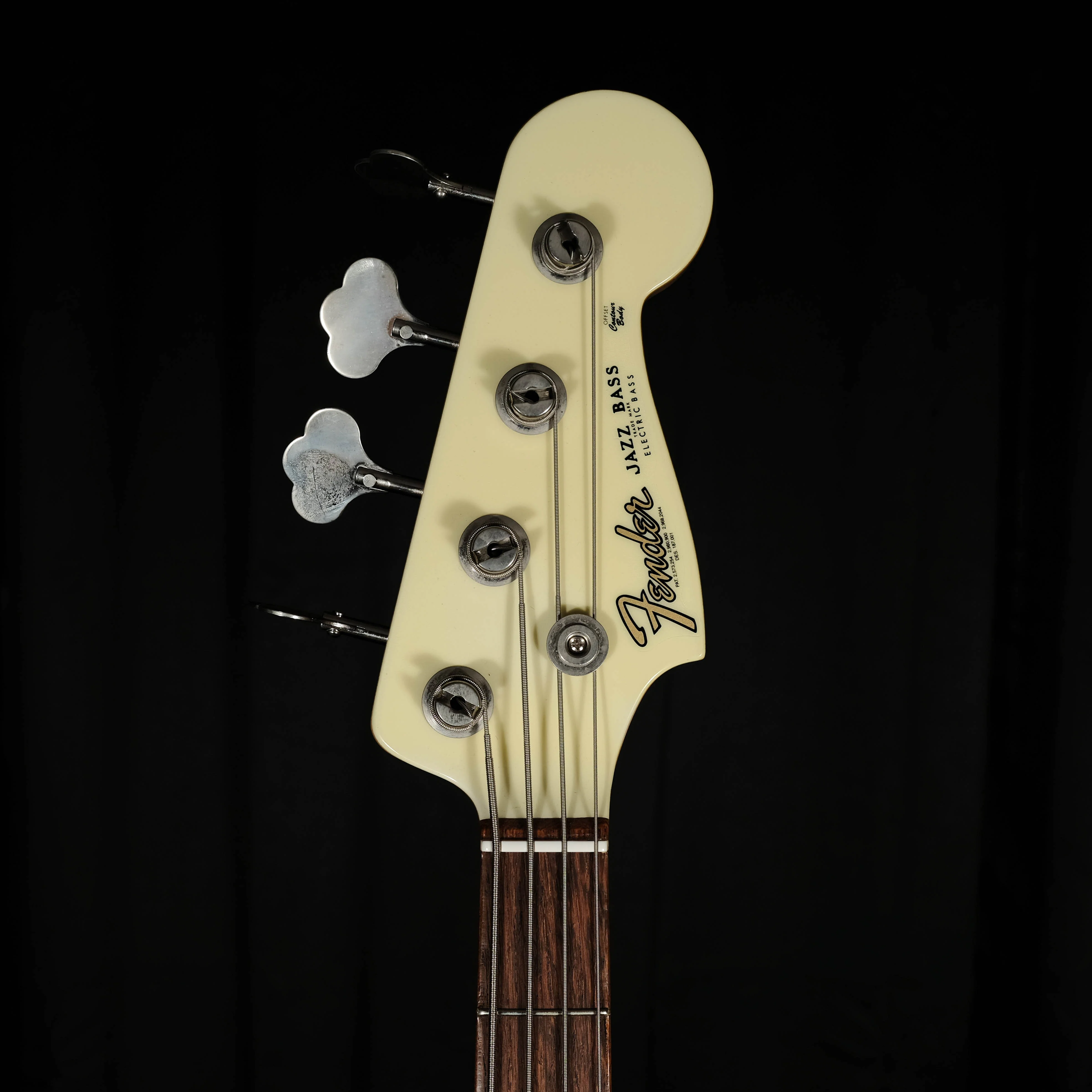 Fender Custom Shop '64 Jazz Bass NOS Rosewood Olympic White Matching Headstock - Image 8