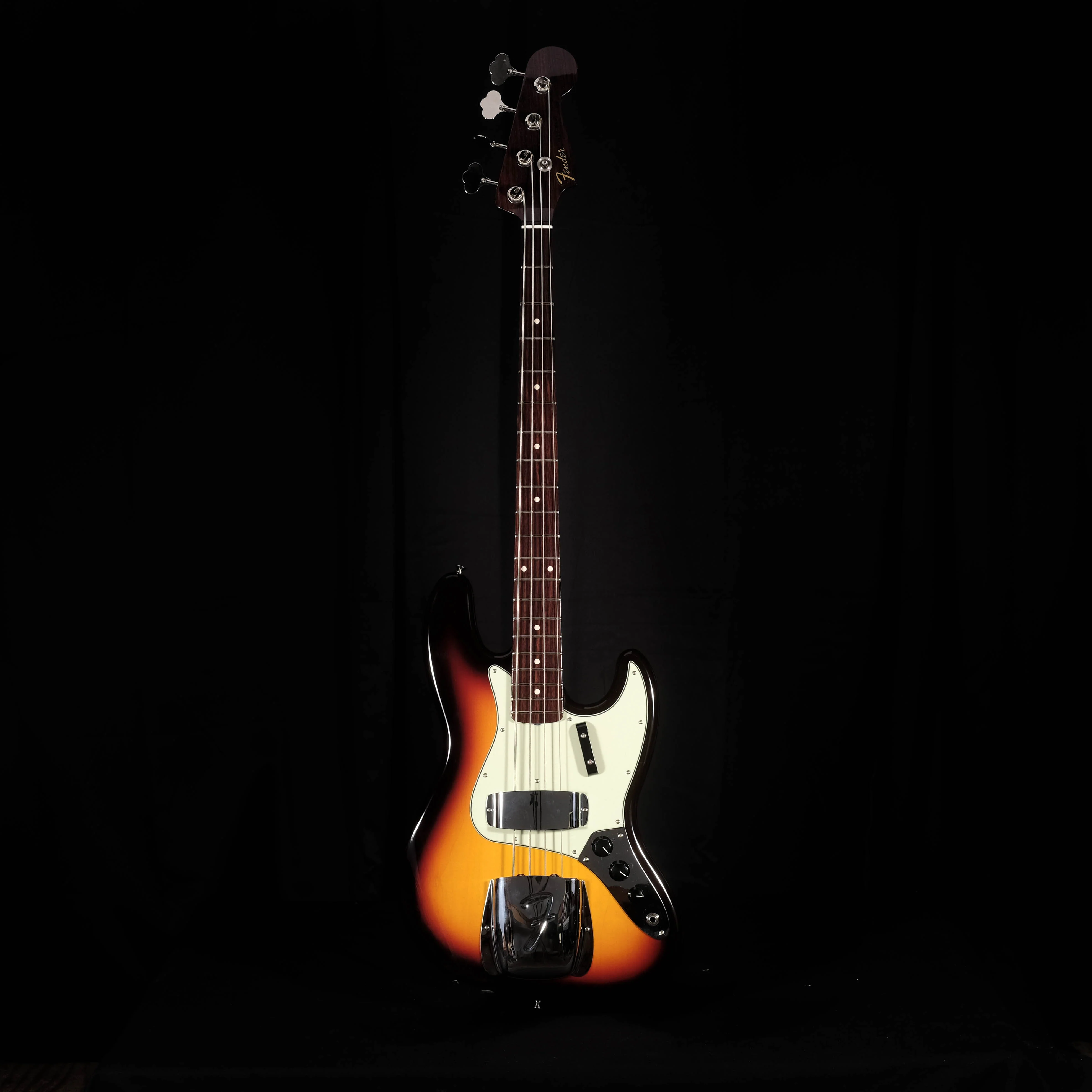Fender Custom Shop 1964 Jazz Bass NOS Rosewood Neck Chocolate 3-Tone Sunburst With Case - Image 2