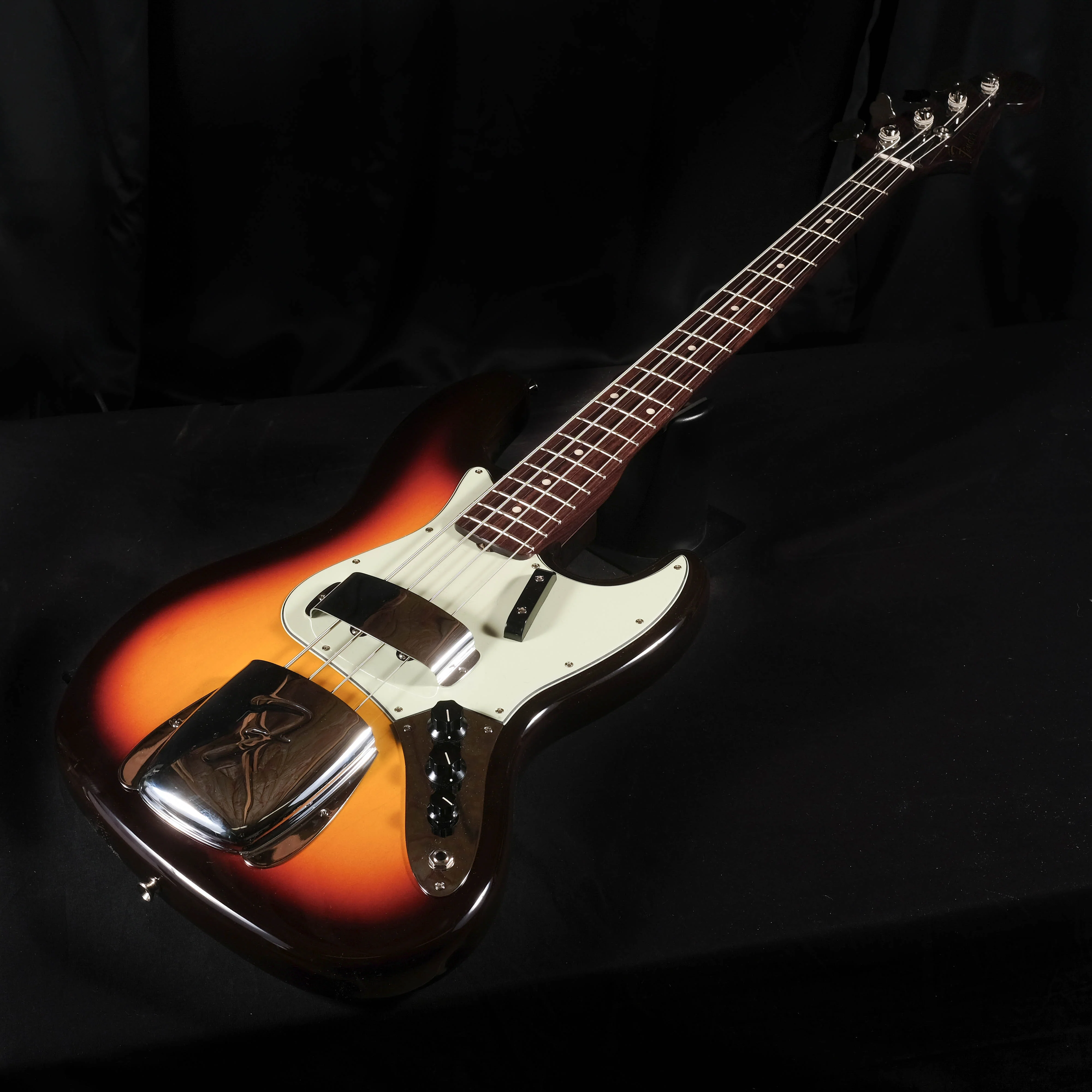 Fender Custom Shop 1964 Jazz Bass NOS Rosewood Neck Chocolate 3-Tone Sunburst With Case - Image 3