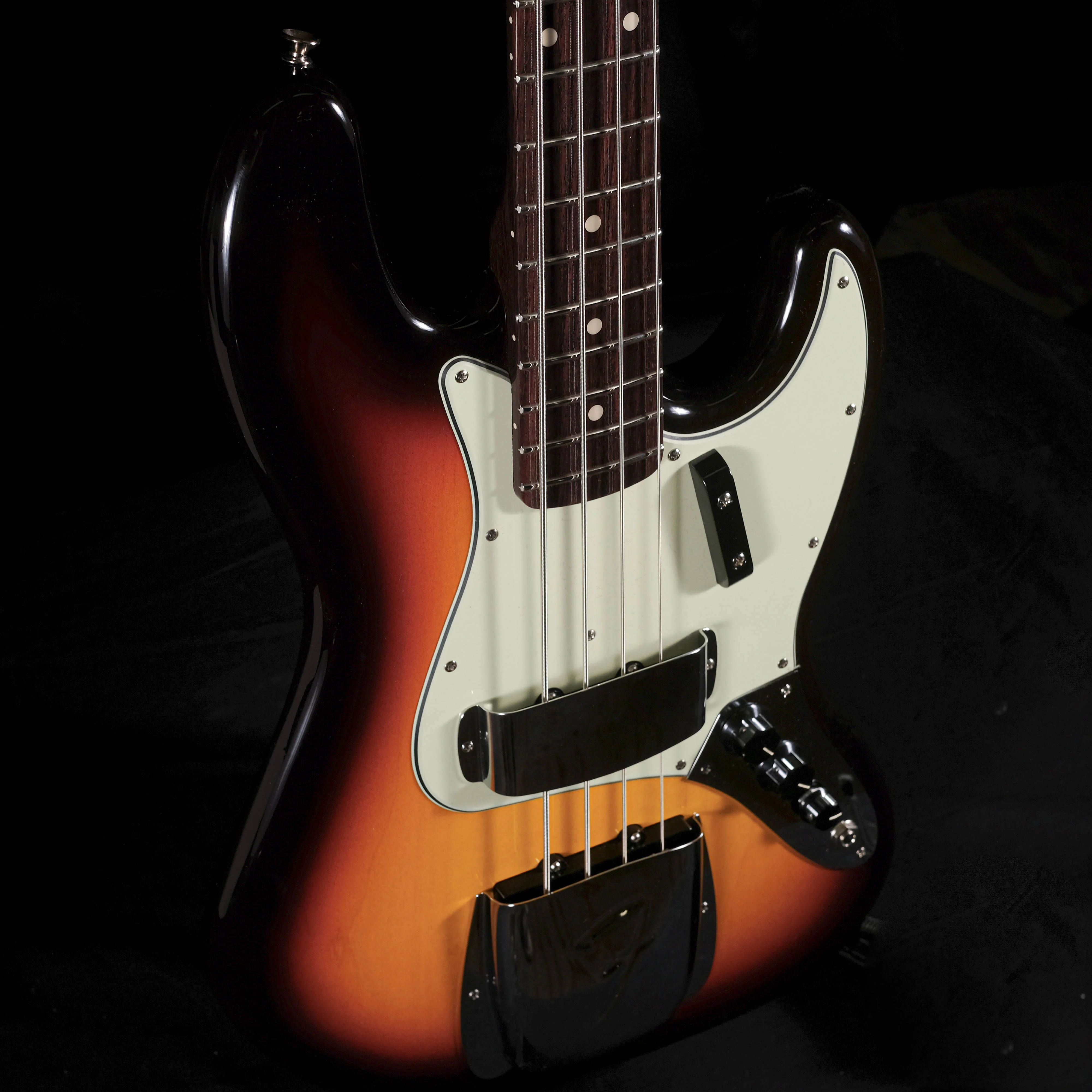 Fender Custom Shop 1964 Jazz Bass NOS Rosewood Neck Chocolate 3-Tone Sunburst With Case - Image 5