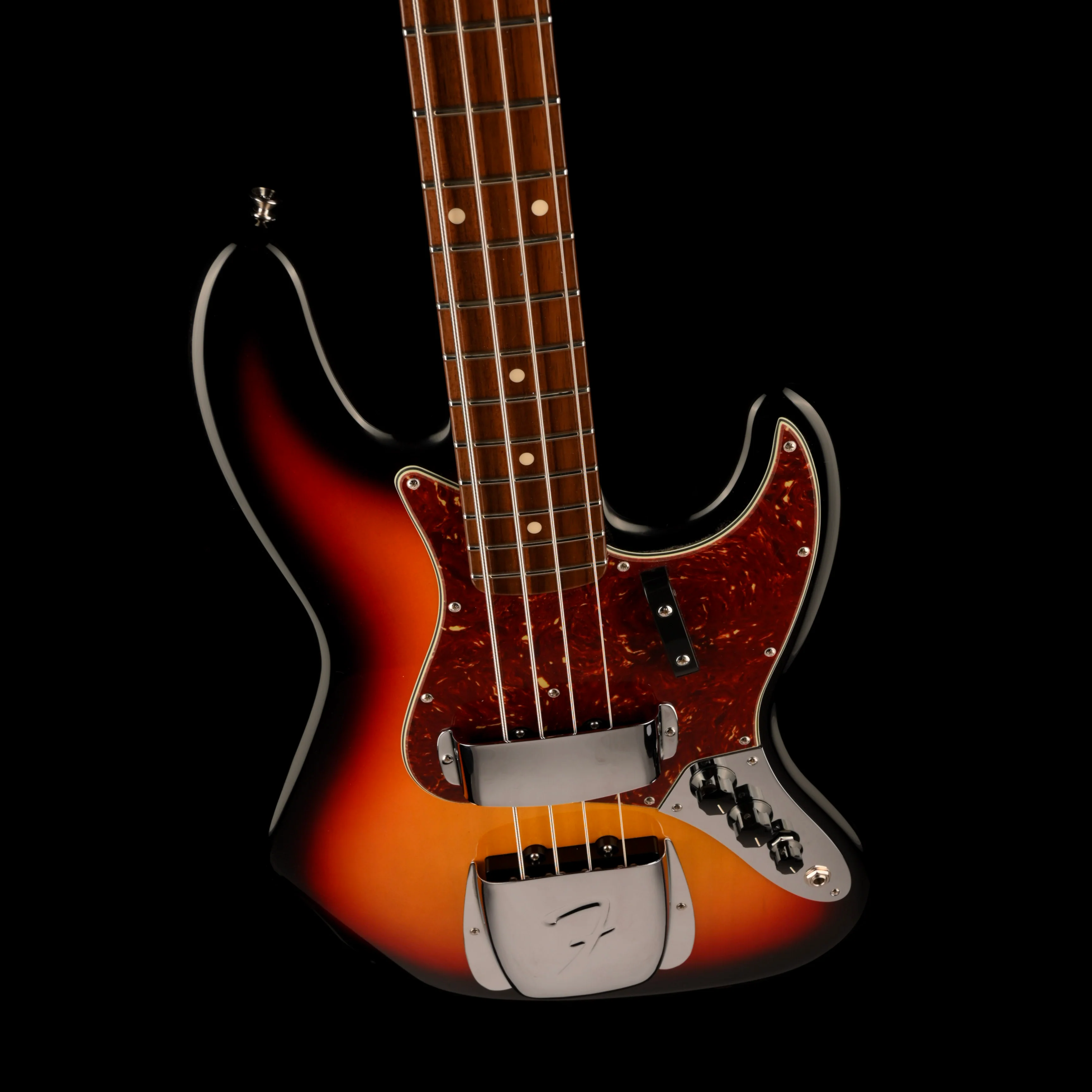 Fender Custom Shop 1964 Jazz Bass NOS Rosewood Neck Target 3-Tone Sunburst - Image 3