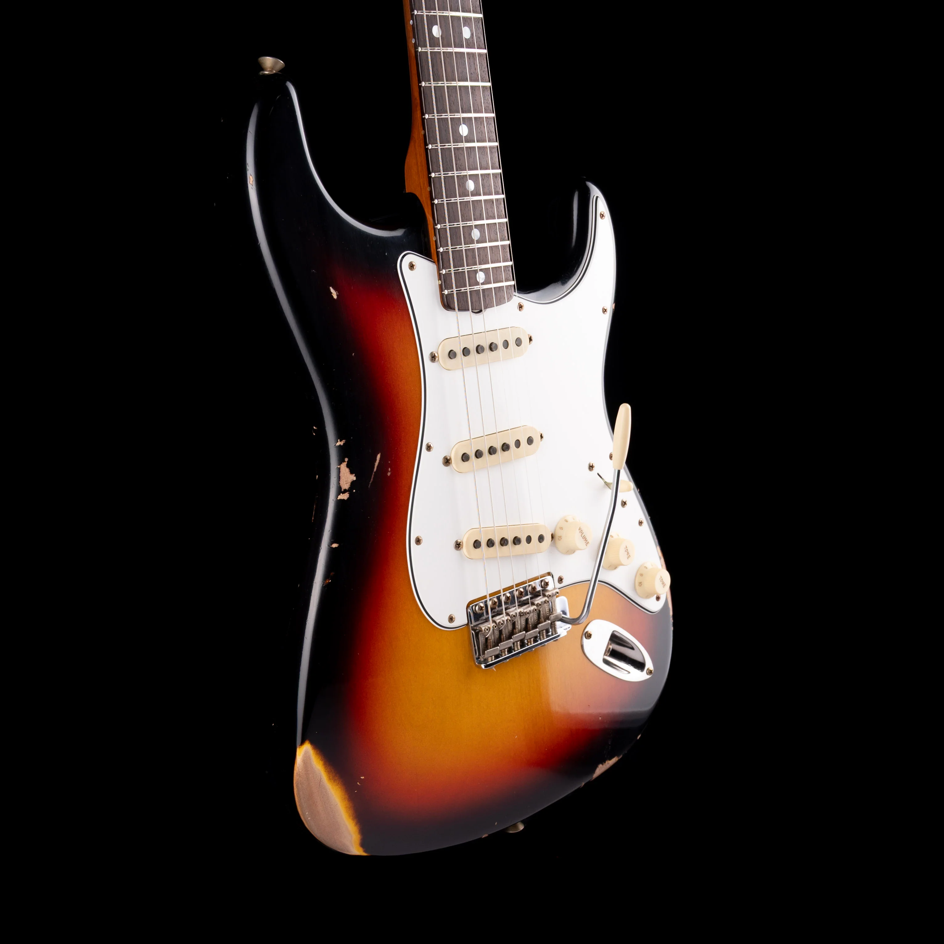 Fender Custom Shop 1964 Stratocaster Relic Faded Aged 3-Tone Sunburst - Image 6