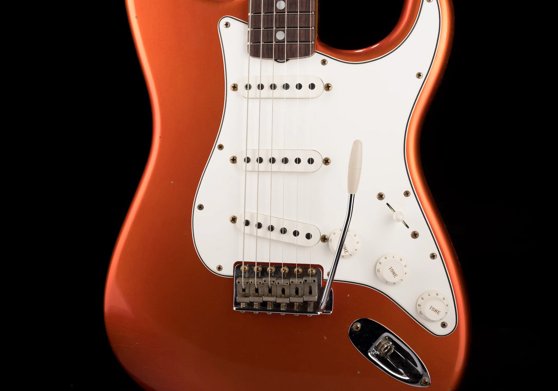 Fender Custom Shop '65 Stratocaster Journeyman Relic Candy Tangerine Truetone Color Set - Image 6