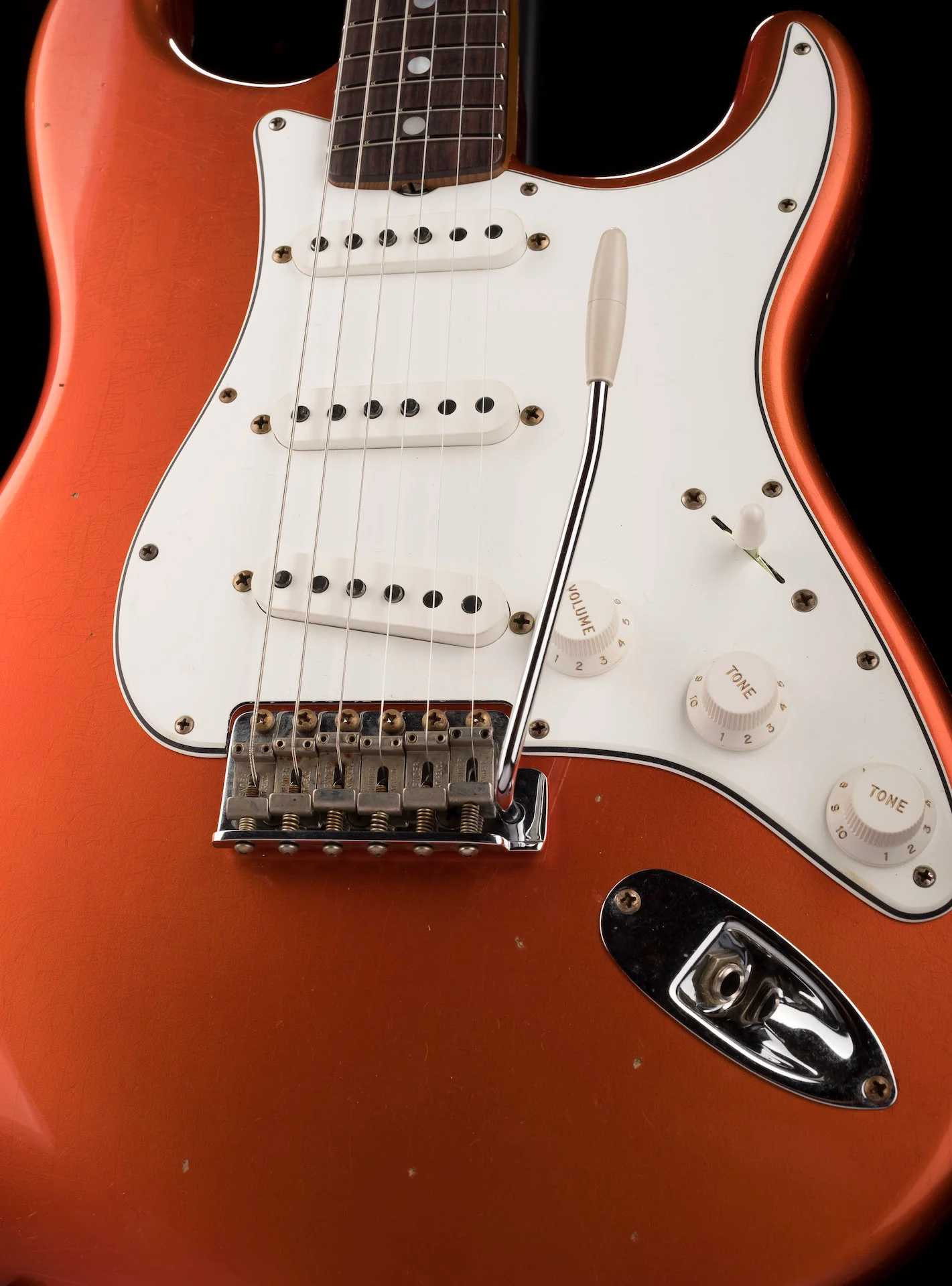 Fender Custom Shop '65 Stratocaster Journeyman Relic Candy Tangerine Truetone Color Set - Image 8