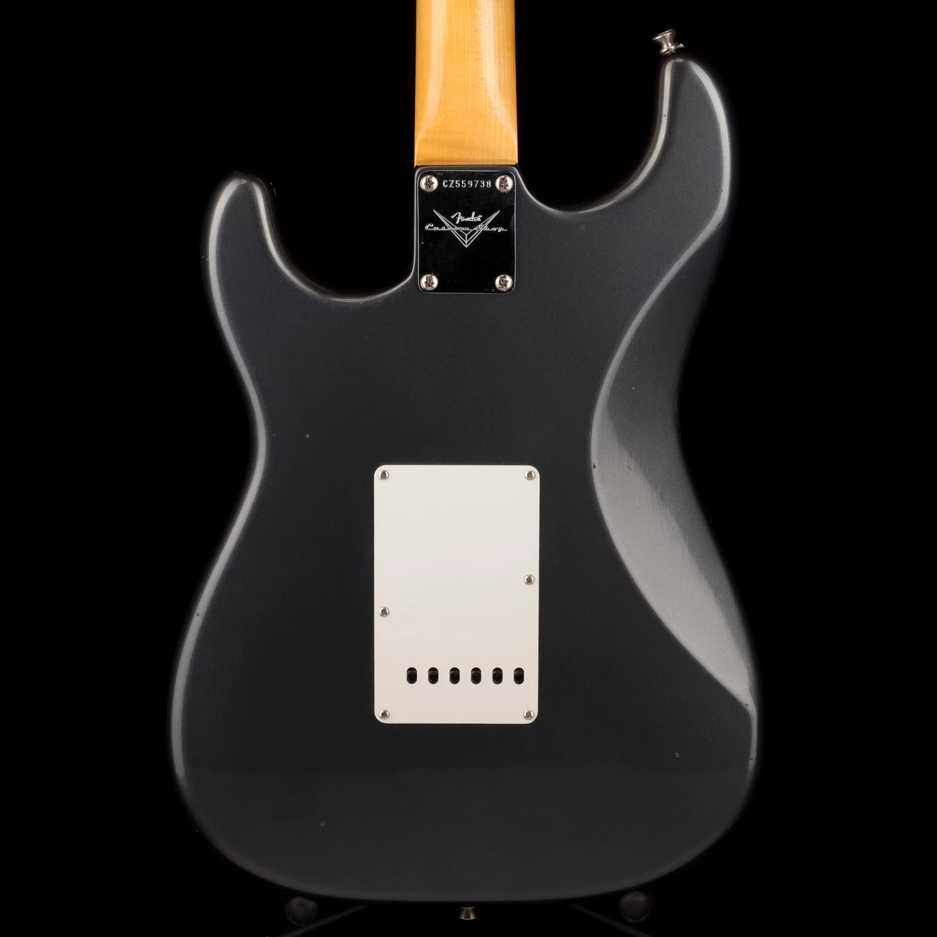 Fender Custom Shop 1965 Stratocaster Journeyman Relic Aged Charcoal Frost Metallic - Image 11