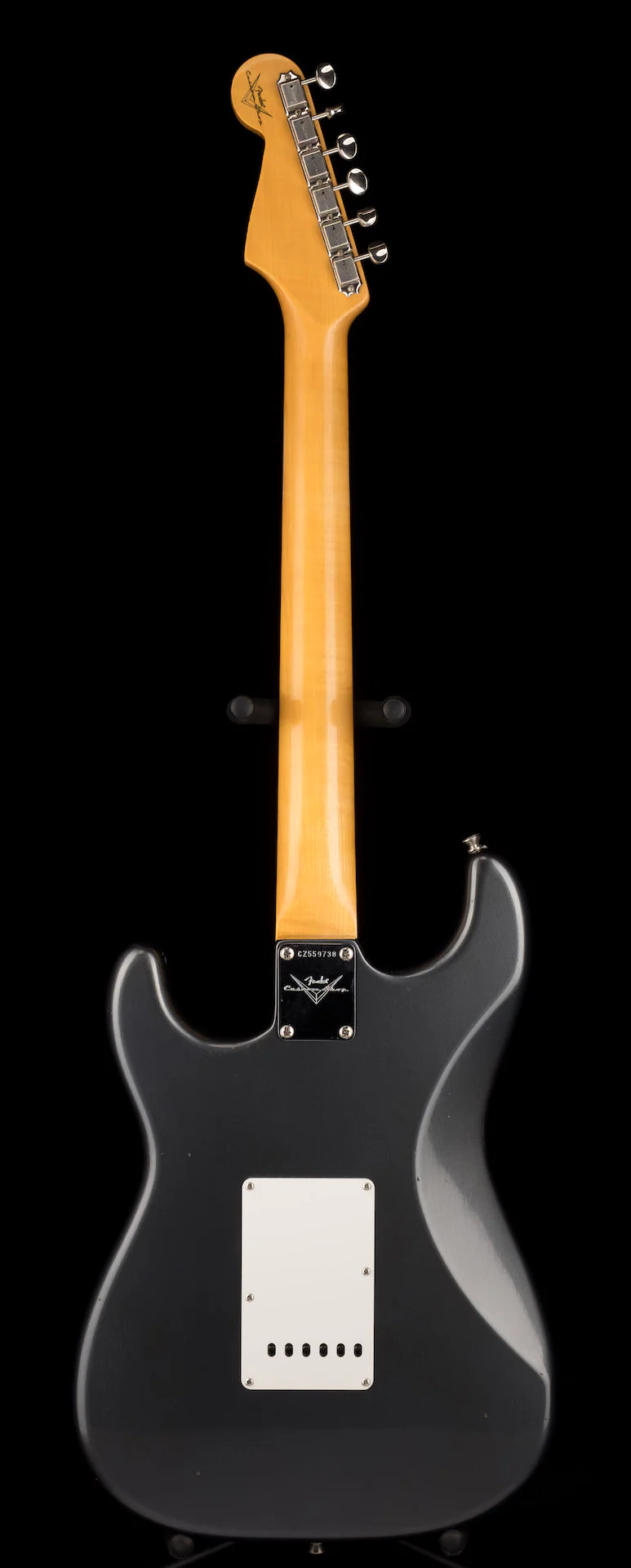 Fender Custom Shop 1965 Stratocaster Journeyman Relic Aged Charcoal Frost Metallic - Image 12
