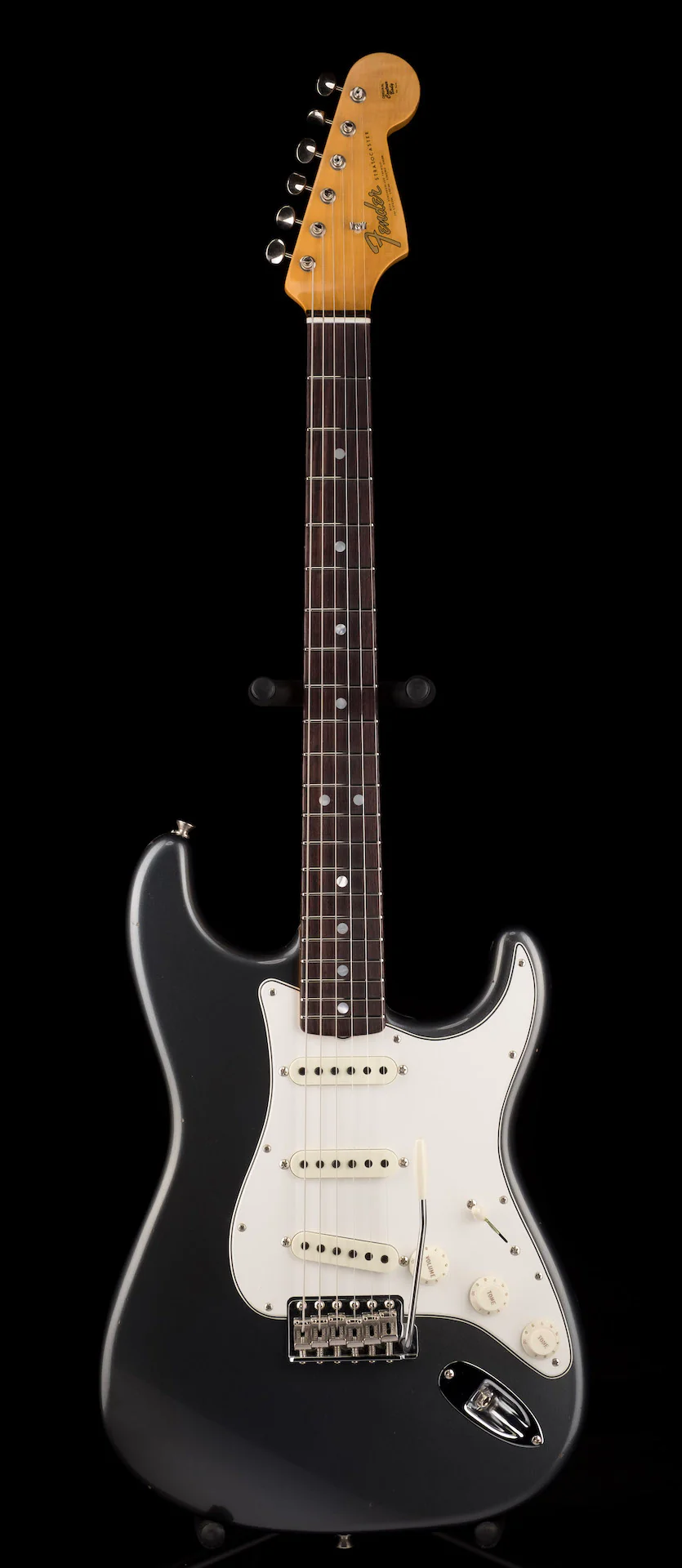 Fender Custom Shop 1965 Stratocaster Journeyman Relic Aged Charcoal Frost Metallic - Image 2