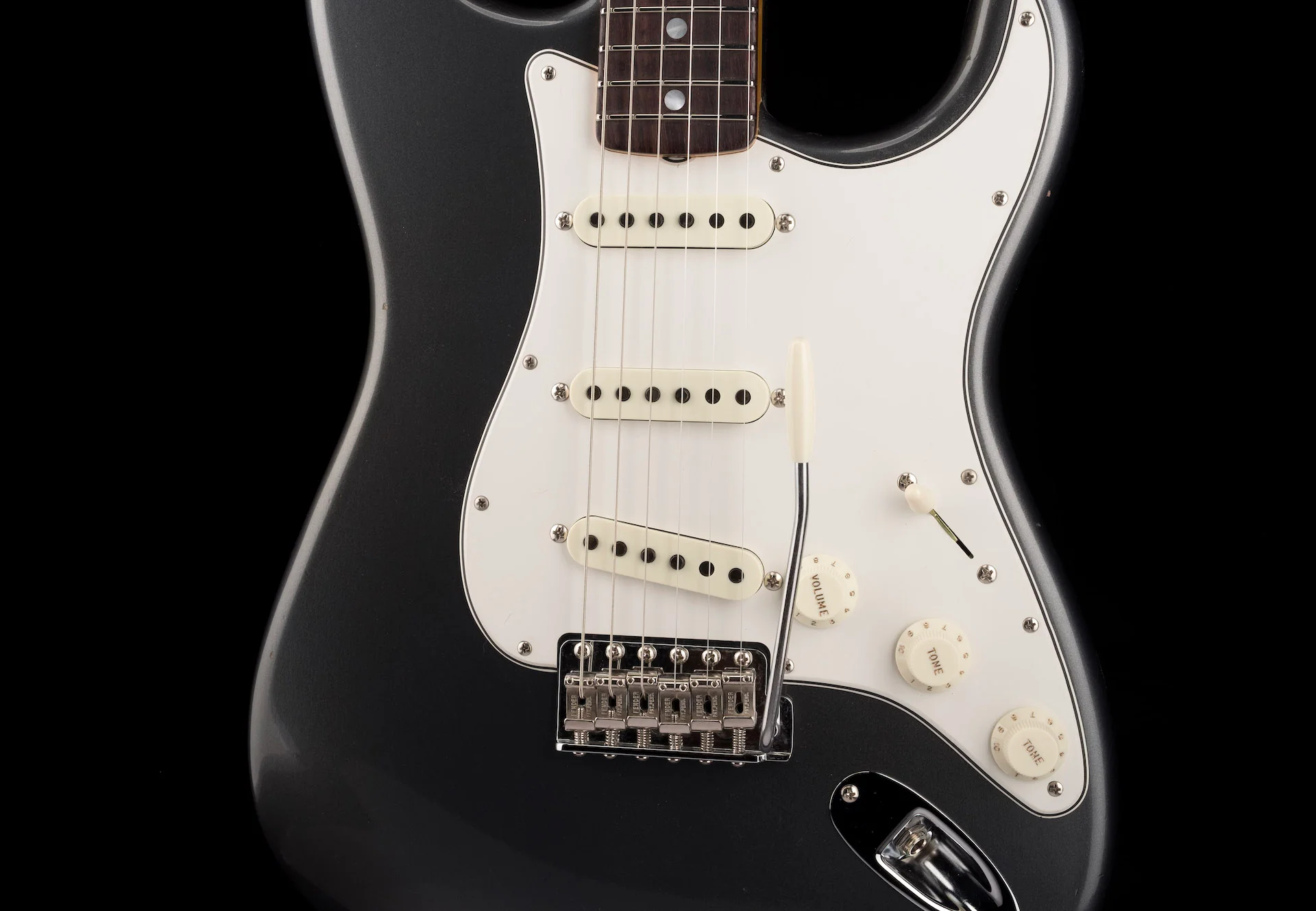 Fender Custom Shop 1965 Stratocaster Journeyman Relic Aged Charcoal Frost Metallic - Image 6
