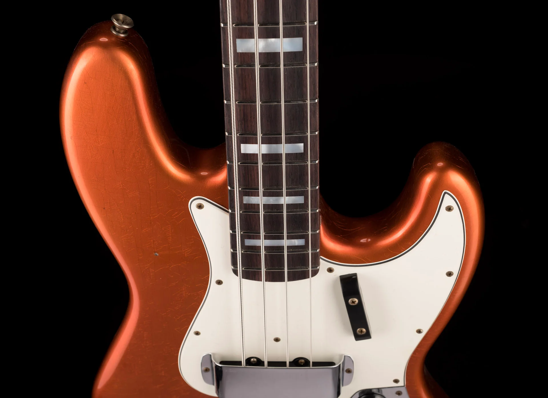 Fender Custom Shop 1966 Jazz Bass Journeyman Relic Candy Tangerine - Truetone Color Set - Image 3