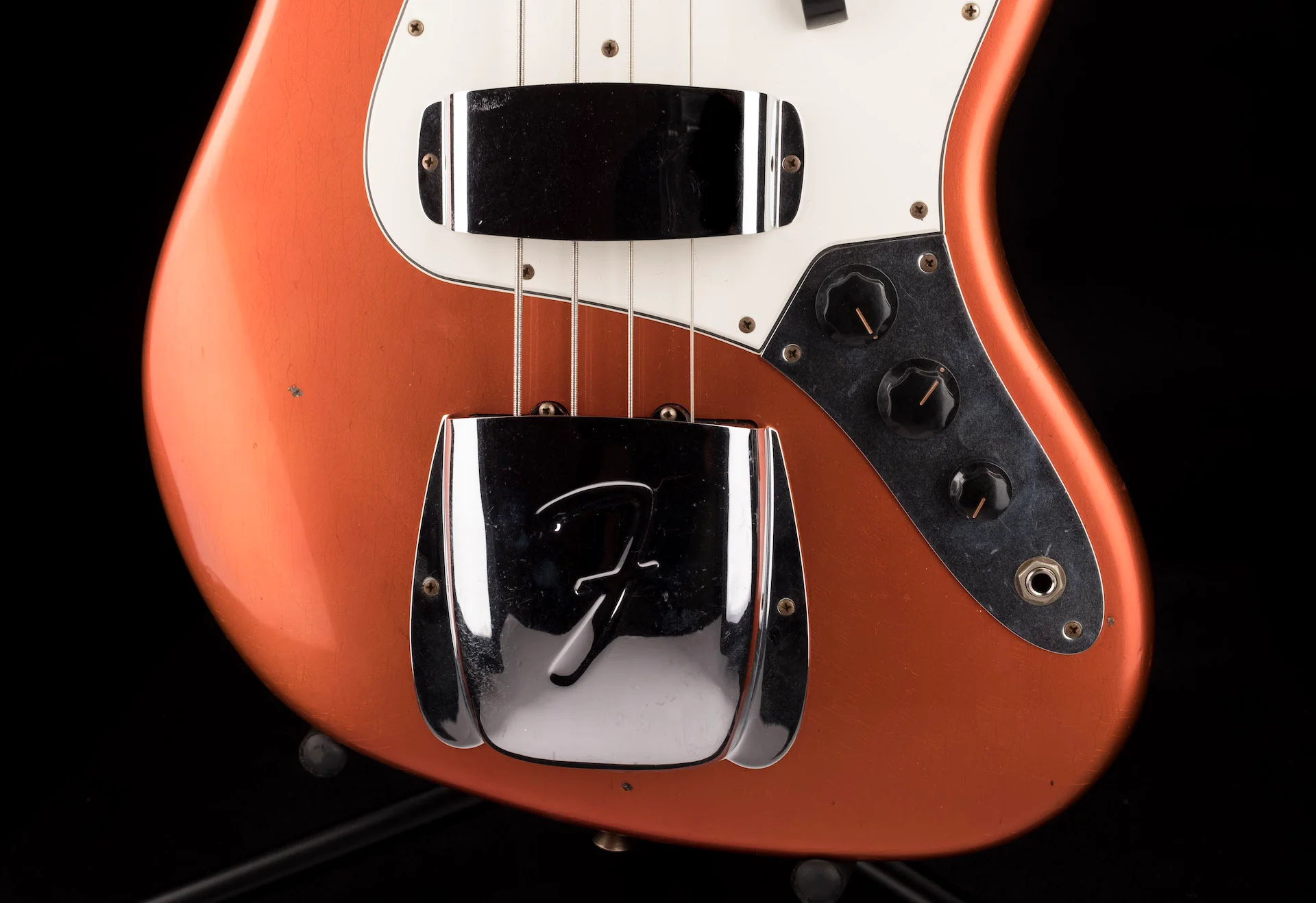 Fender Custom Shop 1966 Jazz Bass Journeyman Relic Candy Tangerine - Truetone Color Set - Image 5