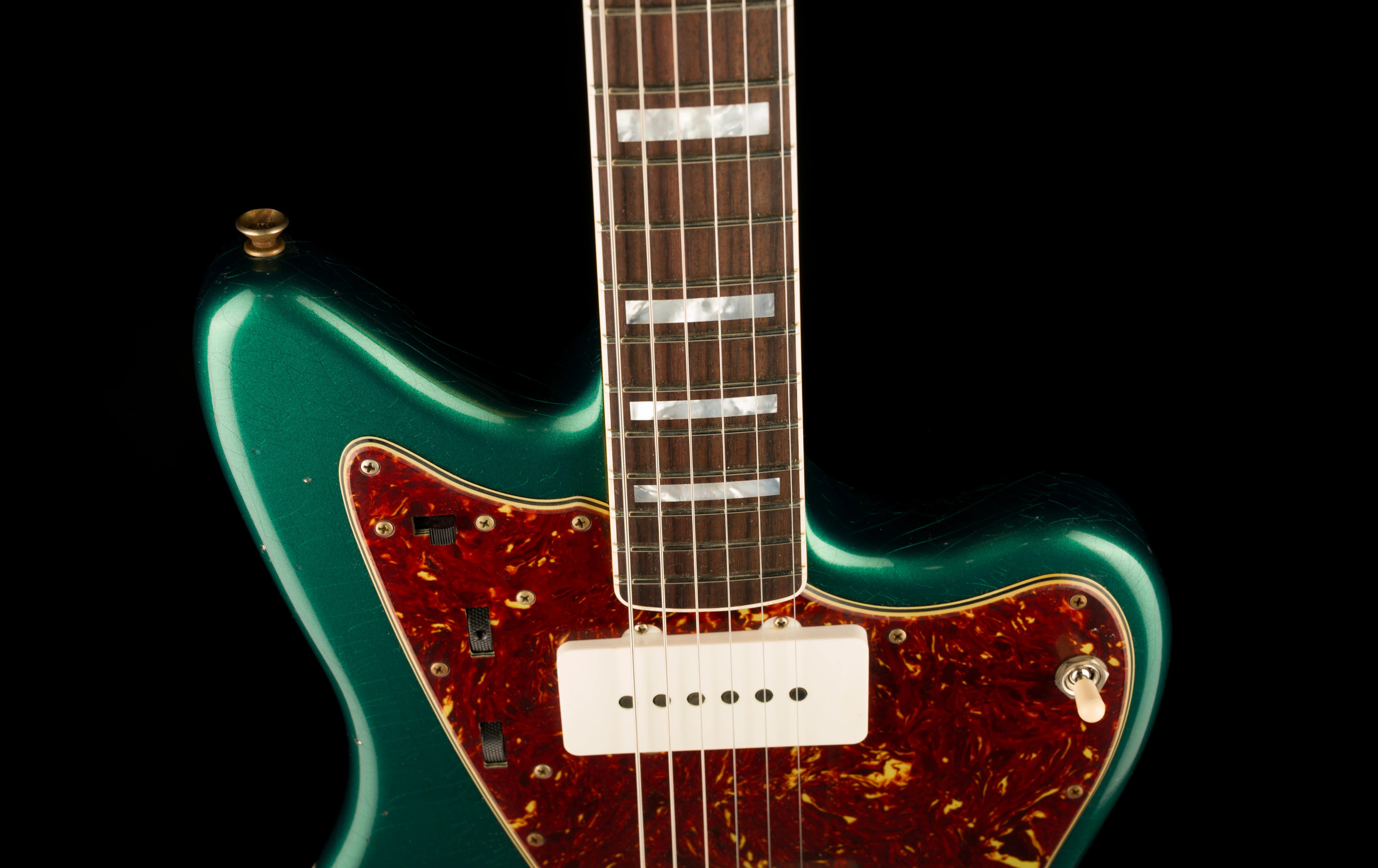 Fender Custom Shop 1966 Jazzmaster Journeyman Relic British Racing Green - Image 3