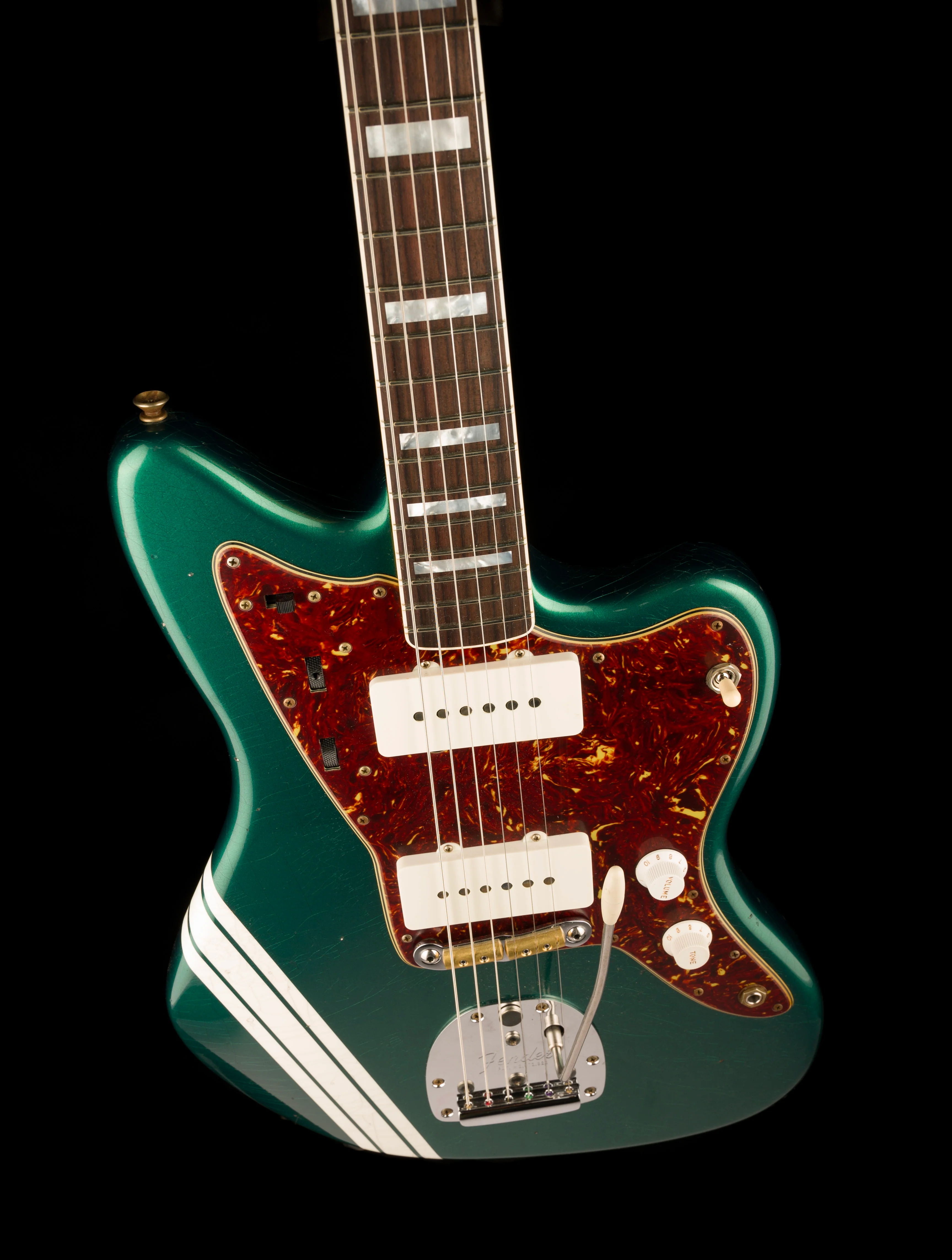 Fender Custom Shop 1966 Jazzmaster Journeyman Relic British Racing Green - Image 4