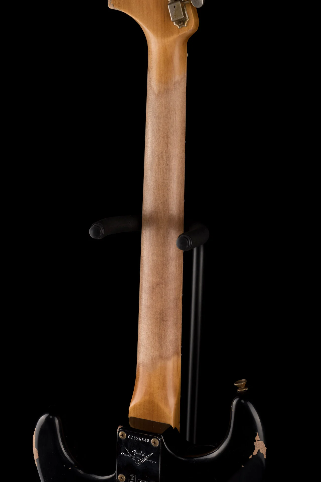 Fender Custom Shop 1967 Stratocaster Heavy Relic Aged Black Electric Guitar With Case - Image 16