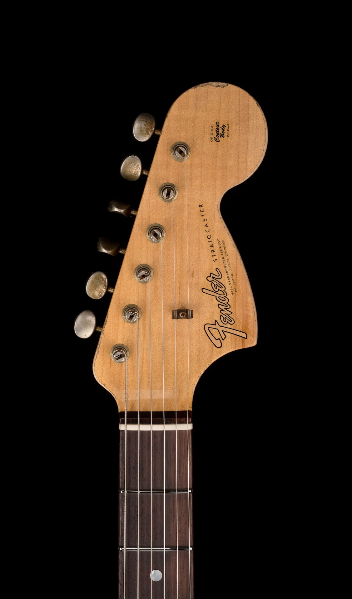 Fender Custom Shop 1967 Stratocaster Heavy Relic Aged Black Electric Guitar With Case - Image 17
