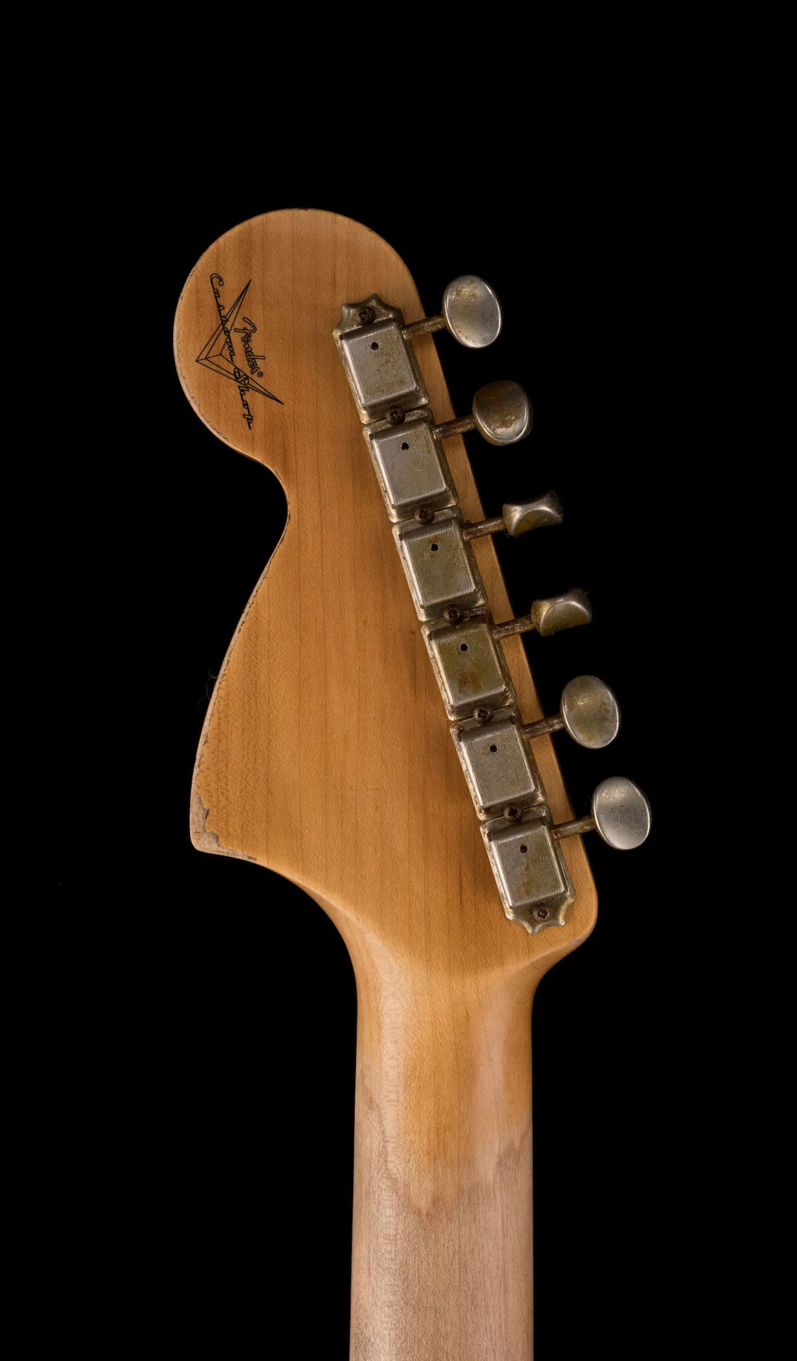 Fender Custom Shop 1967 Stratocaster Heavy Relic Aged Black Electric Guitar With Case - Image 18