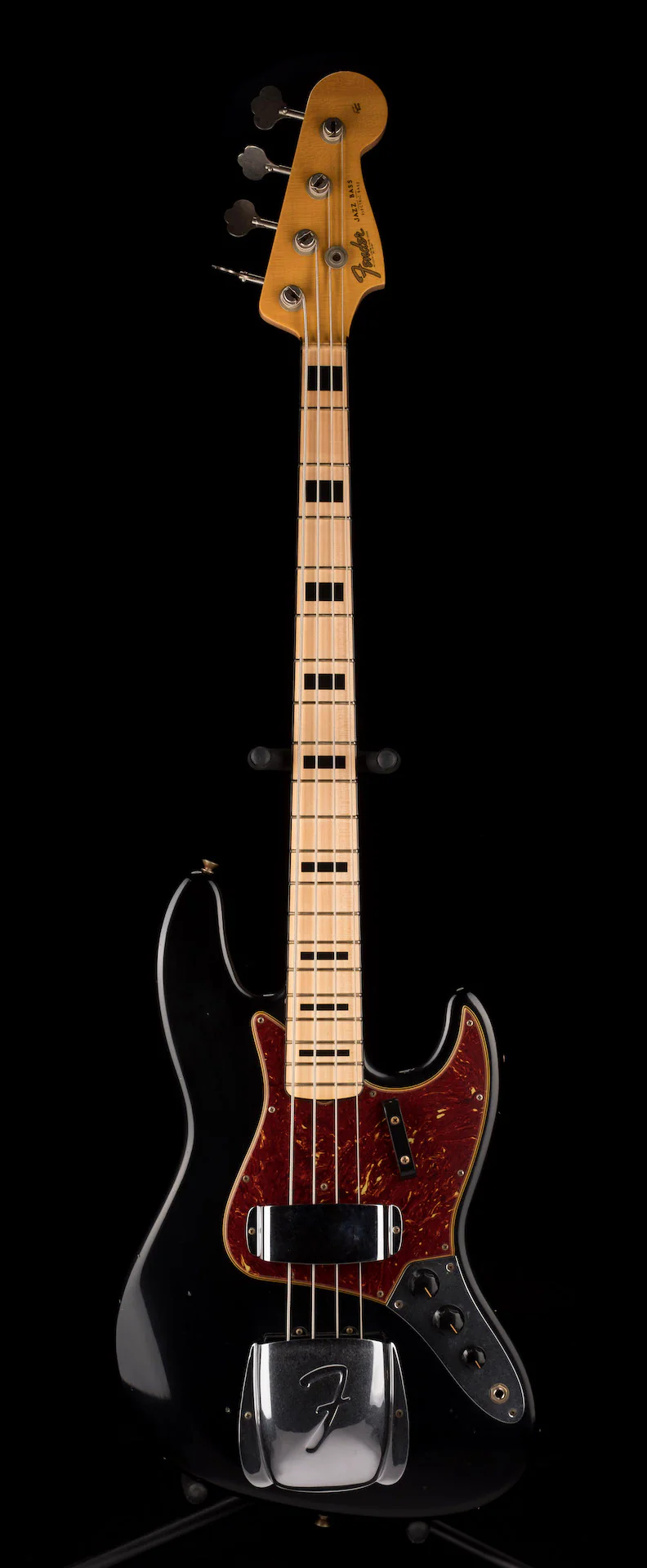 Fender Custom Shop 1968 Jazz Bass Journeyman Relic Aged Black With Case - Image 2