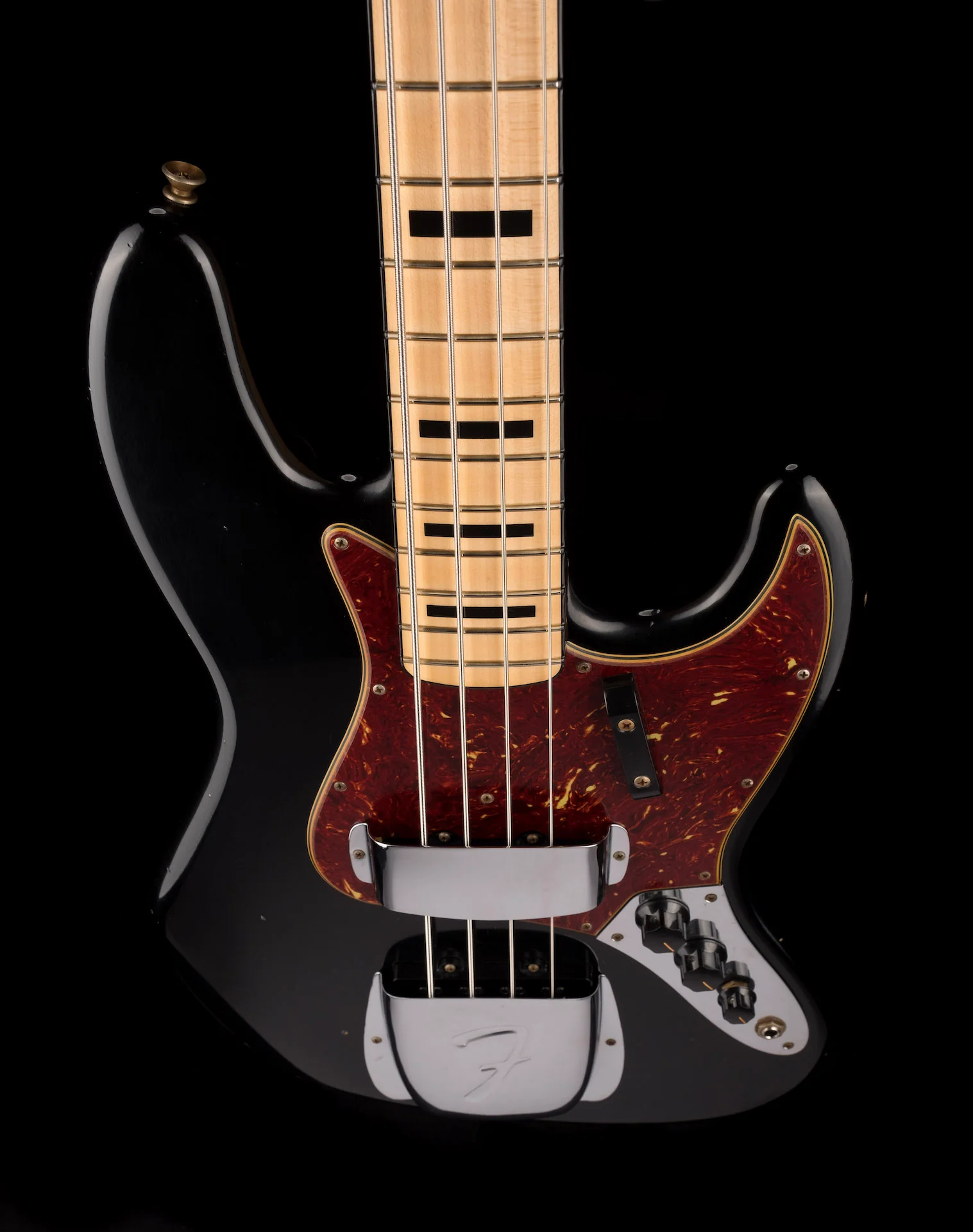 Fender Custom Shop 1968 Jazz Bass Journeyman Relic Aged Black With Case - Image 4