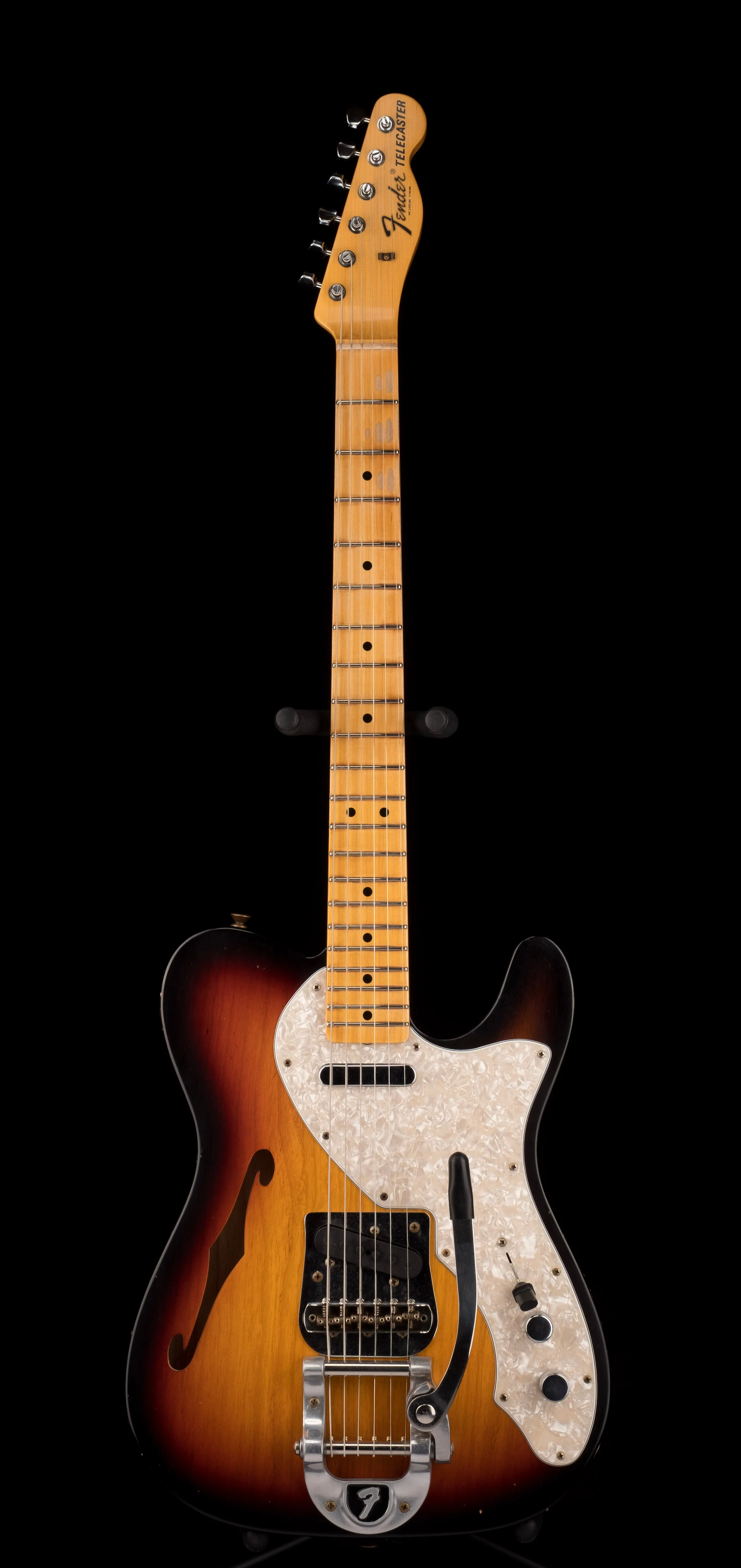 Fender Custom Shop 1968 Telecaster Thinline Journeyman Relic 3-Color Sunburst - Image 2