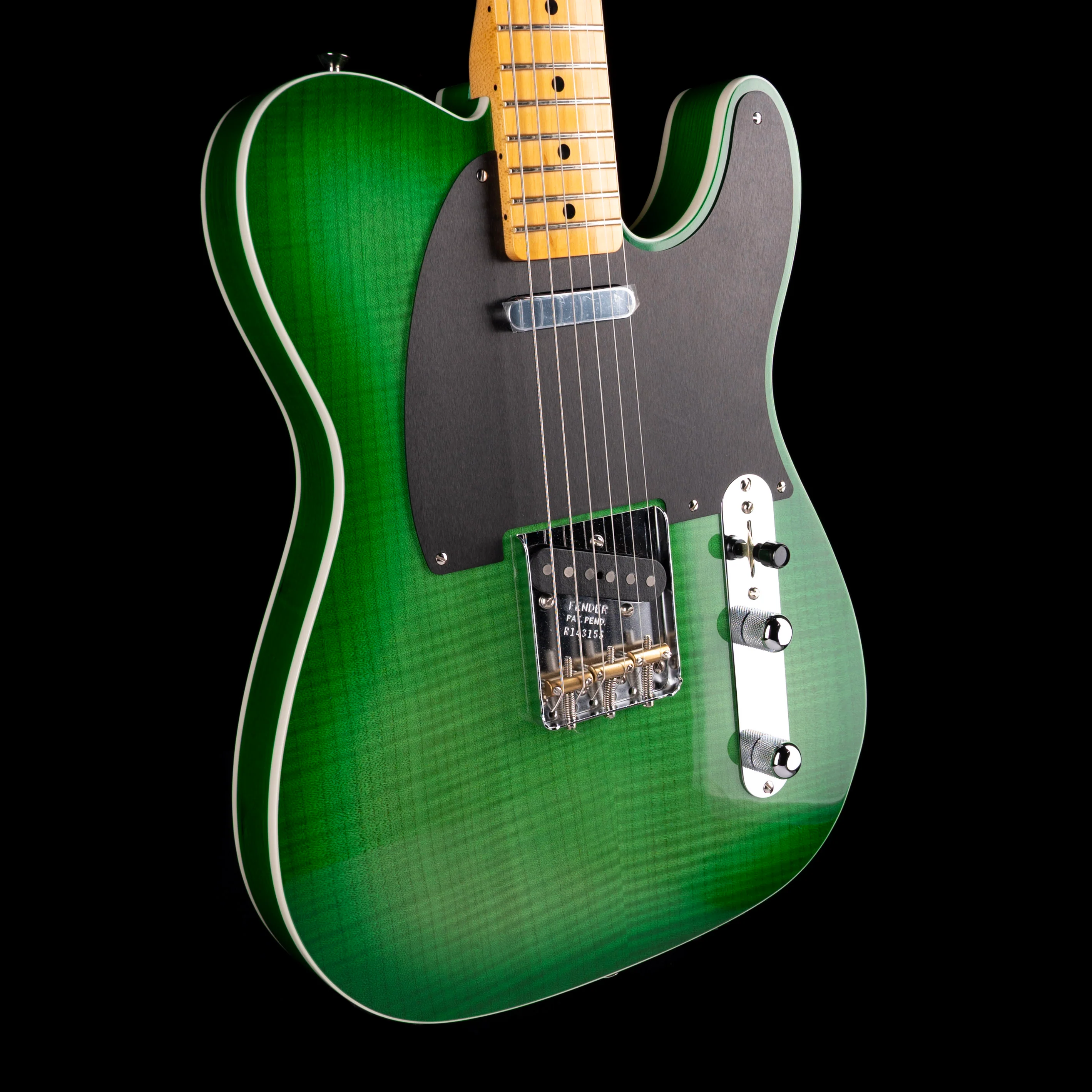 Fender Custom Shop 50's Telecaster Custom Flametop NOS Greenburst With OHSC - Image 6