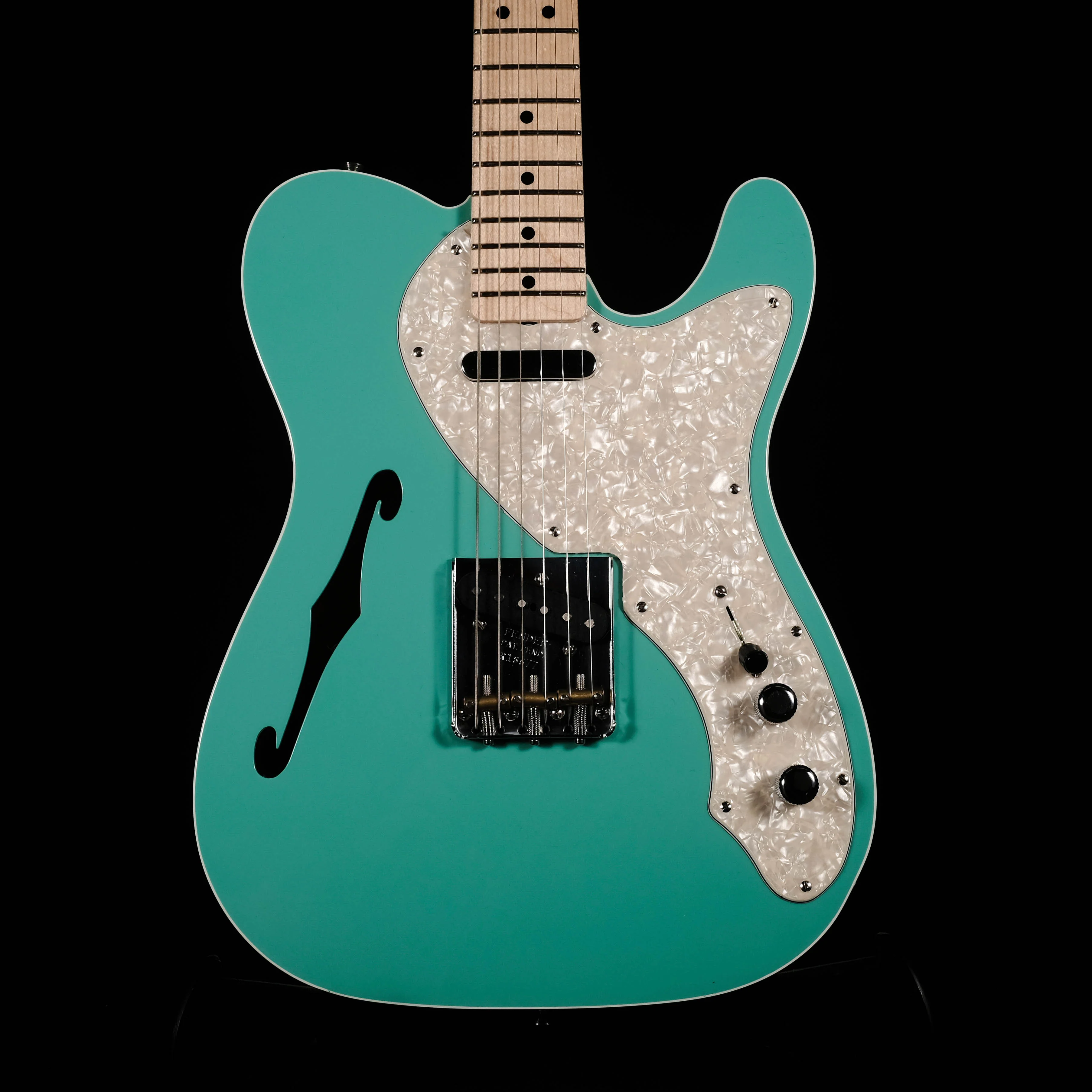 Fender Custom Shop 50's Telecaster Thinline NOS Seafoam Green With Tweed Case