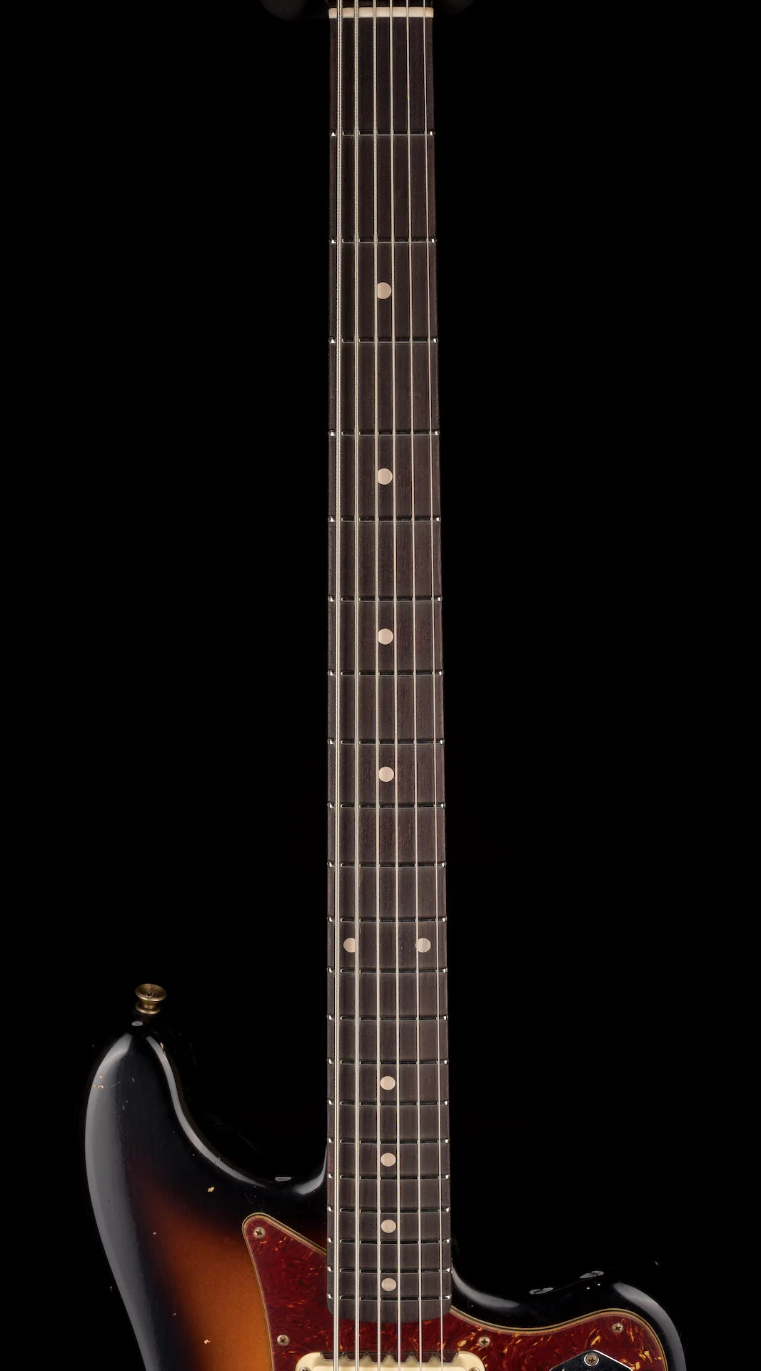 Fender Custom Shop 60's Bass VI Journeyman Relic Wide Fade 3-Tone Sunburst With Case - Image 11