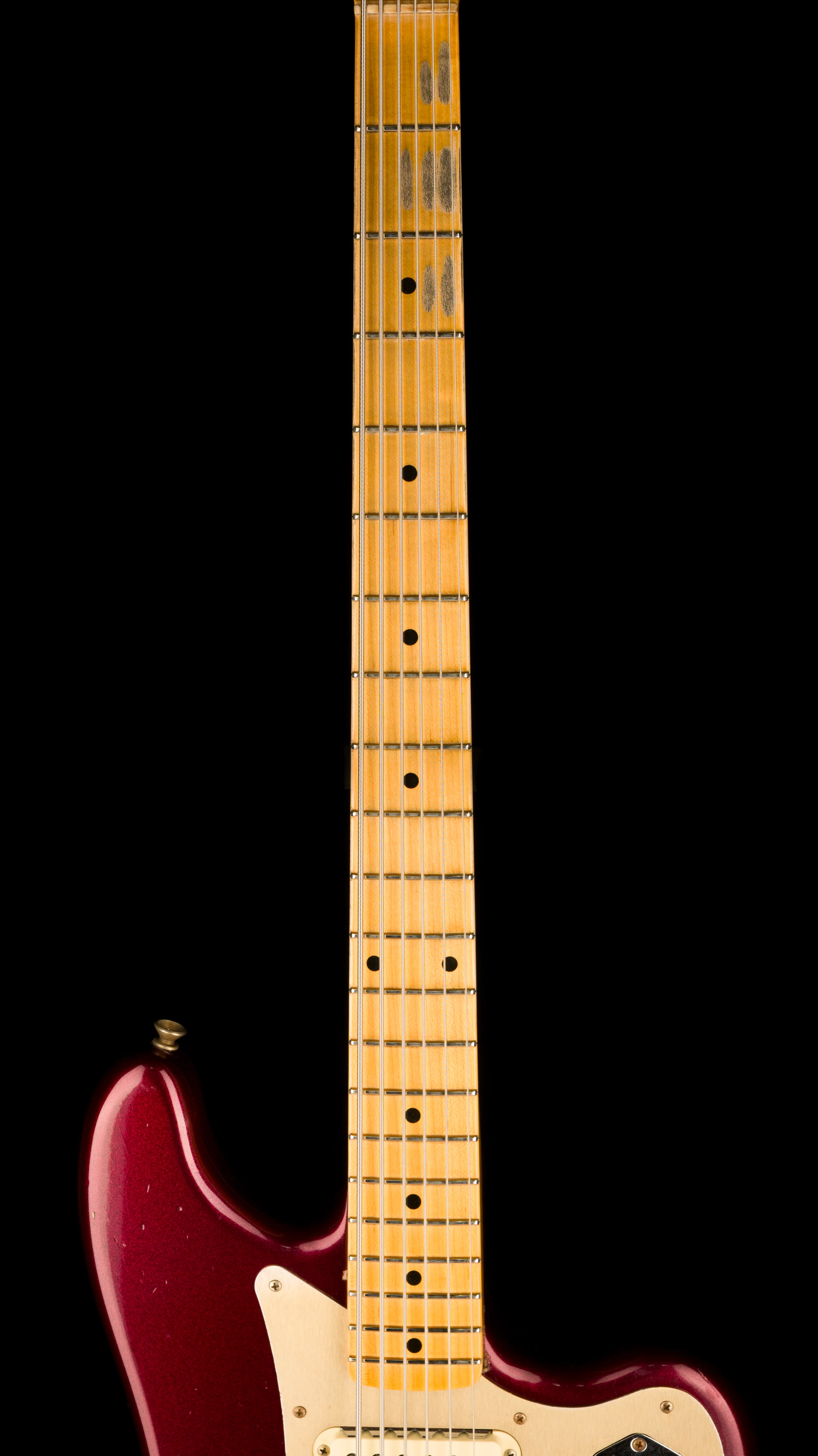 Fender Custom Shop  60's Bass VI Maple Journeyman Relic Oxblood - Image 11