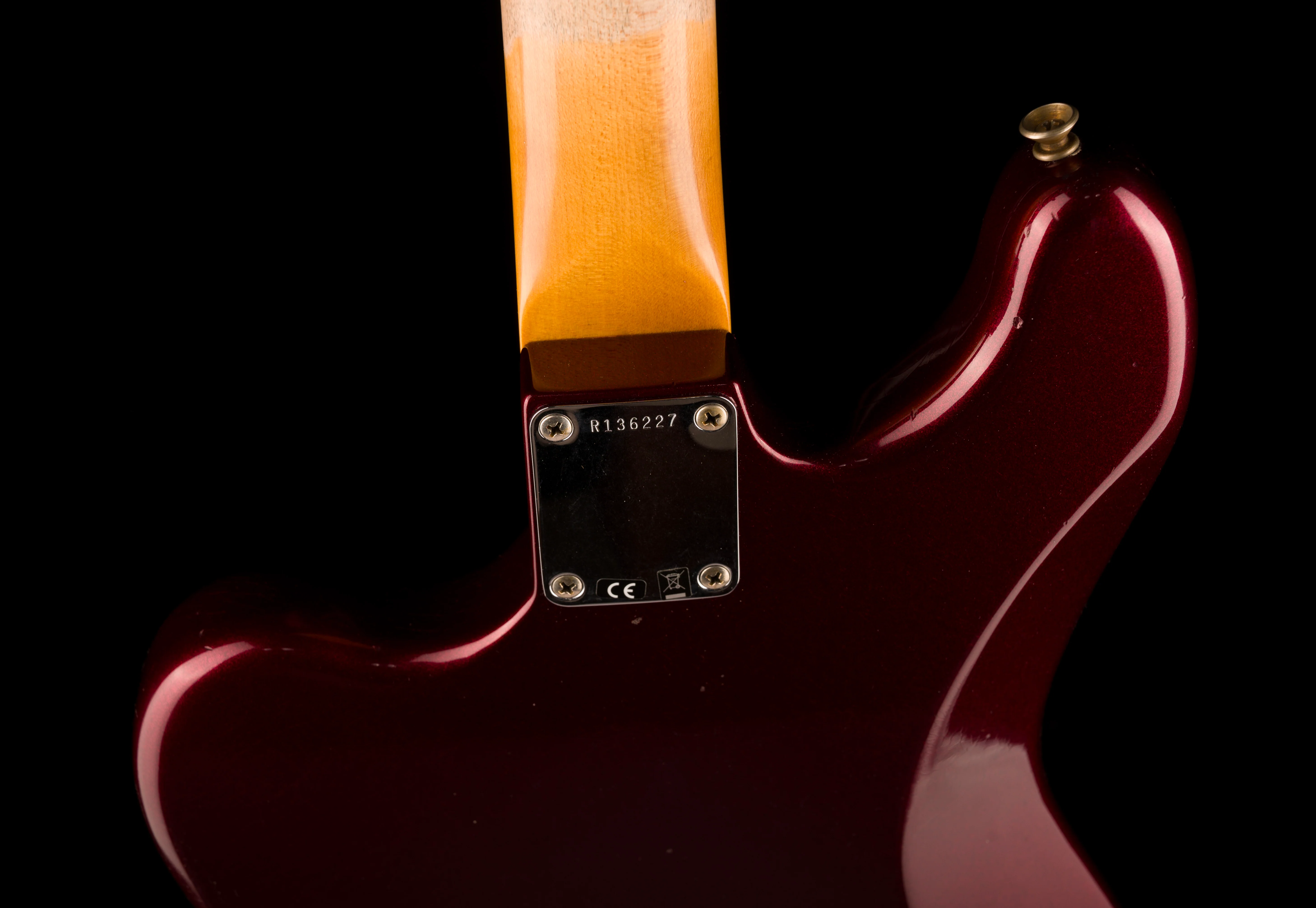 Fender Custom Shop  60's Bass VI Maple Journeyman Relic Oxblood - Image 14