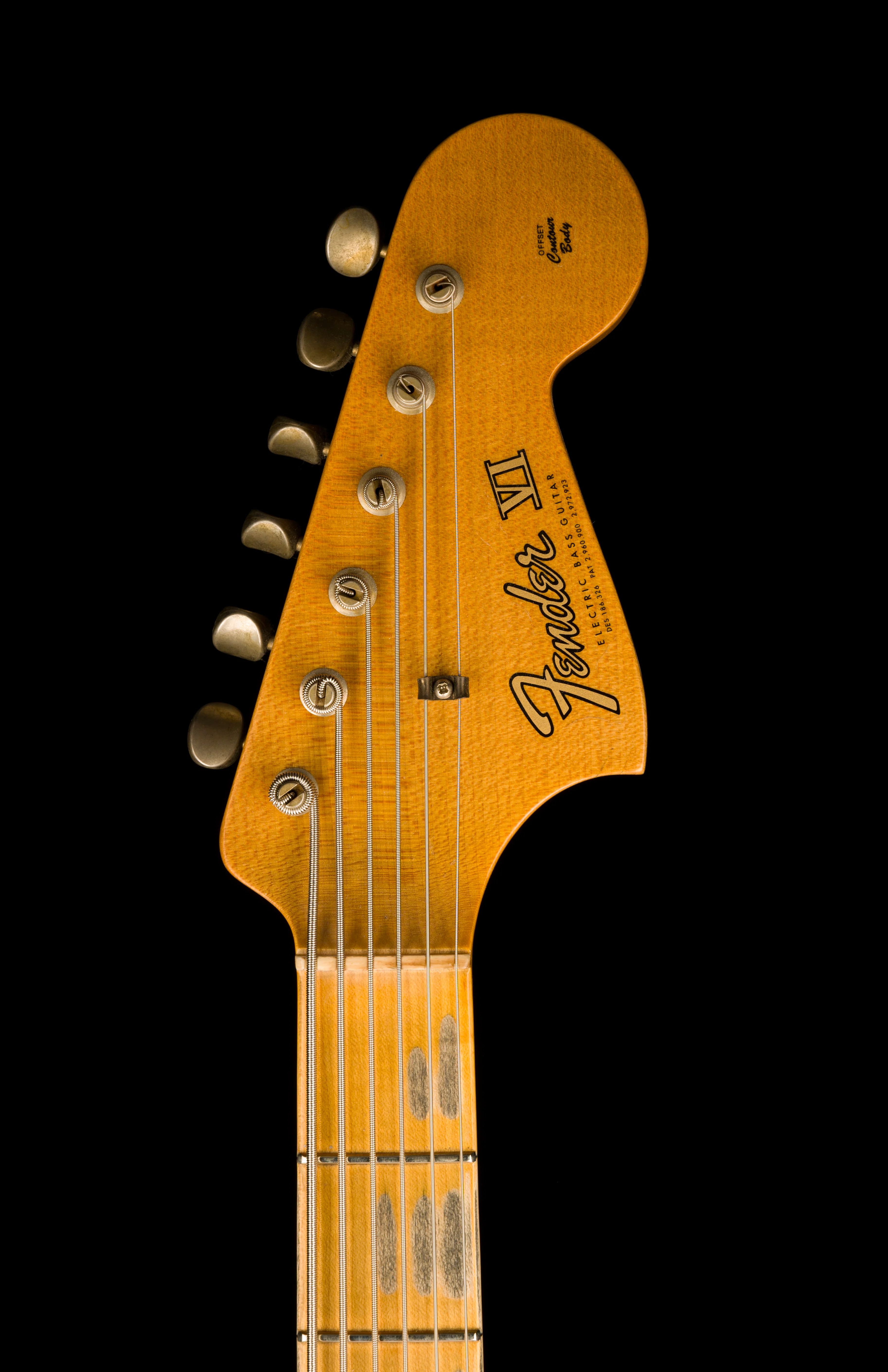 Fender Custom Shop  60's Bass VI Maple Journeyman Relic Oxblood - Image 16