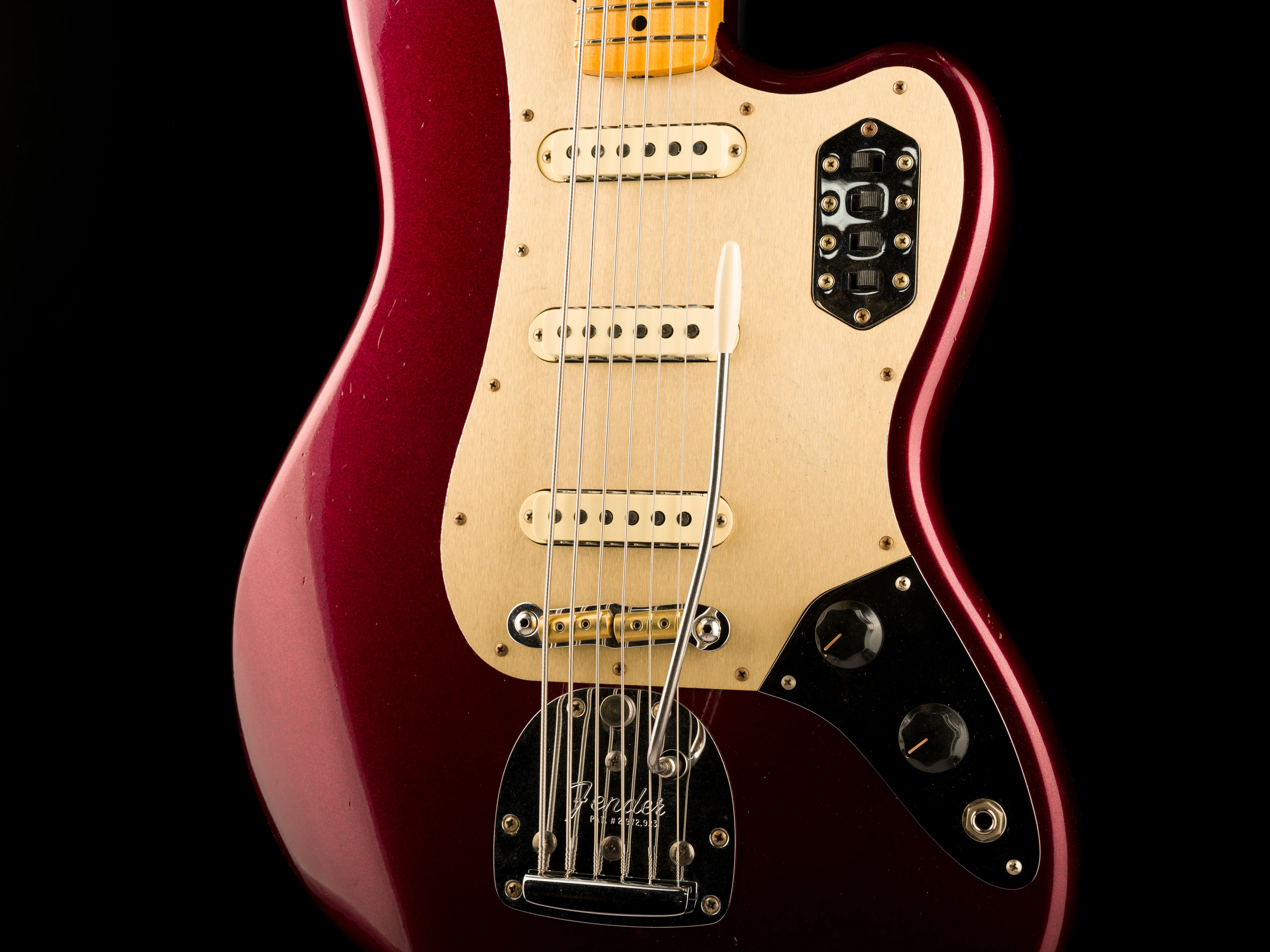 Fender Custom Shop  60's Bass VI Maple Journeyman Relic Oxblood - Image 6