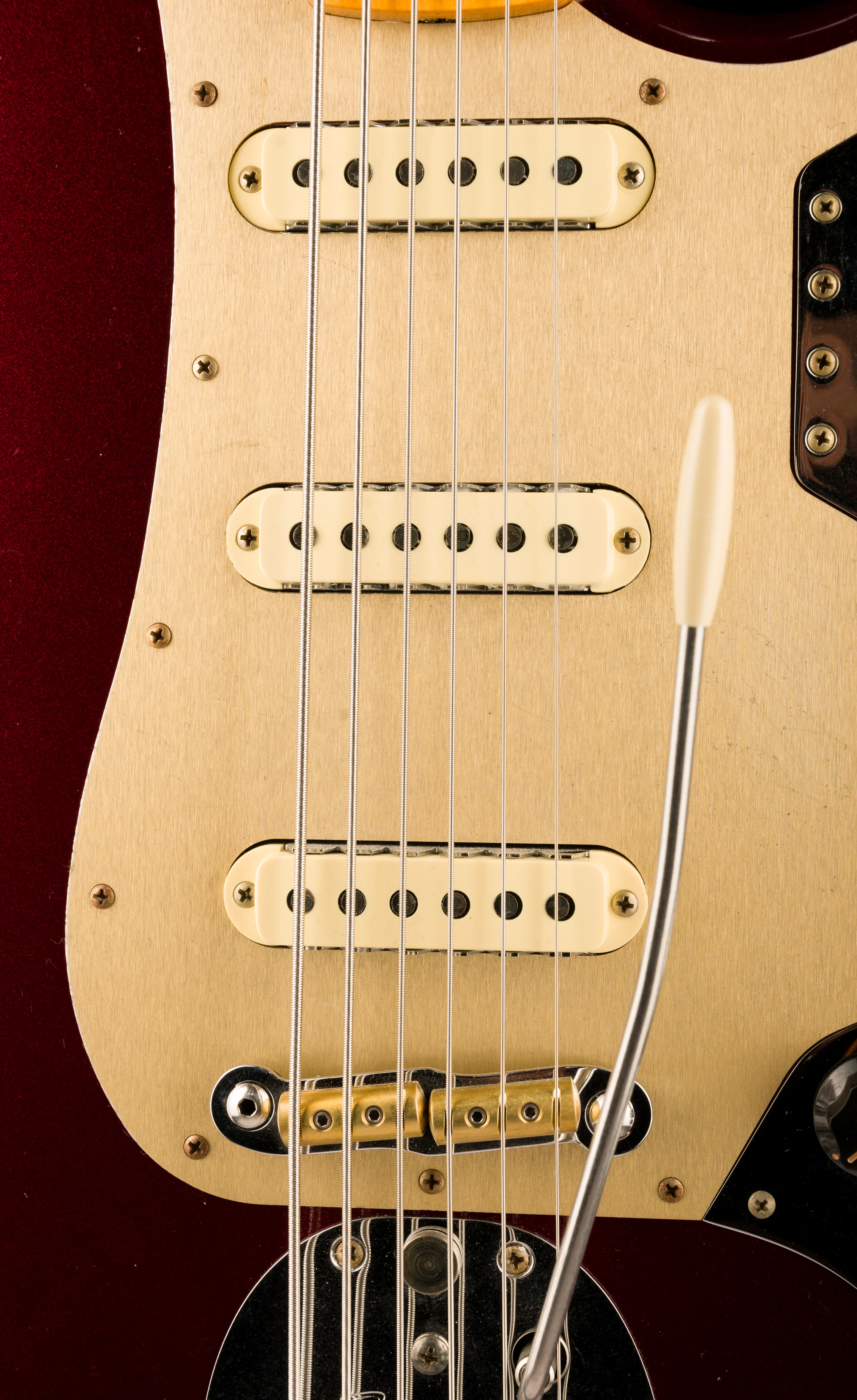 Fender Custom Shop  60's Bass VI Maple Journeyman Relic Oxblood - Image 7